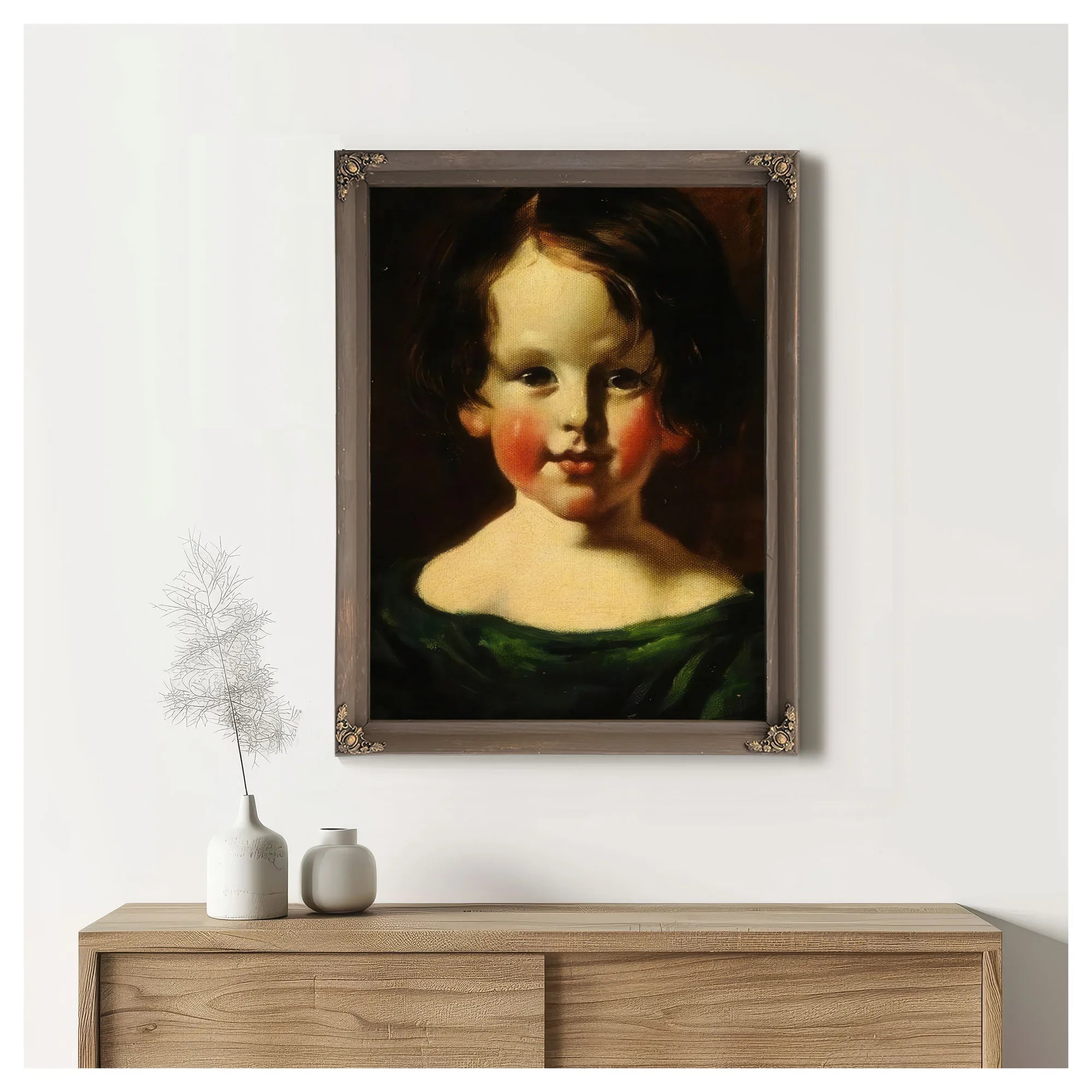 Head Of A Girl By William Etty Fine Art Print