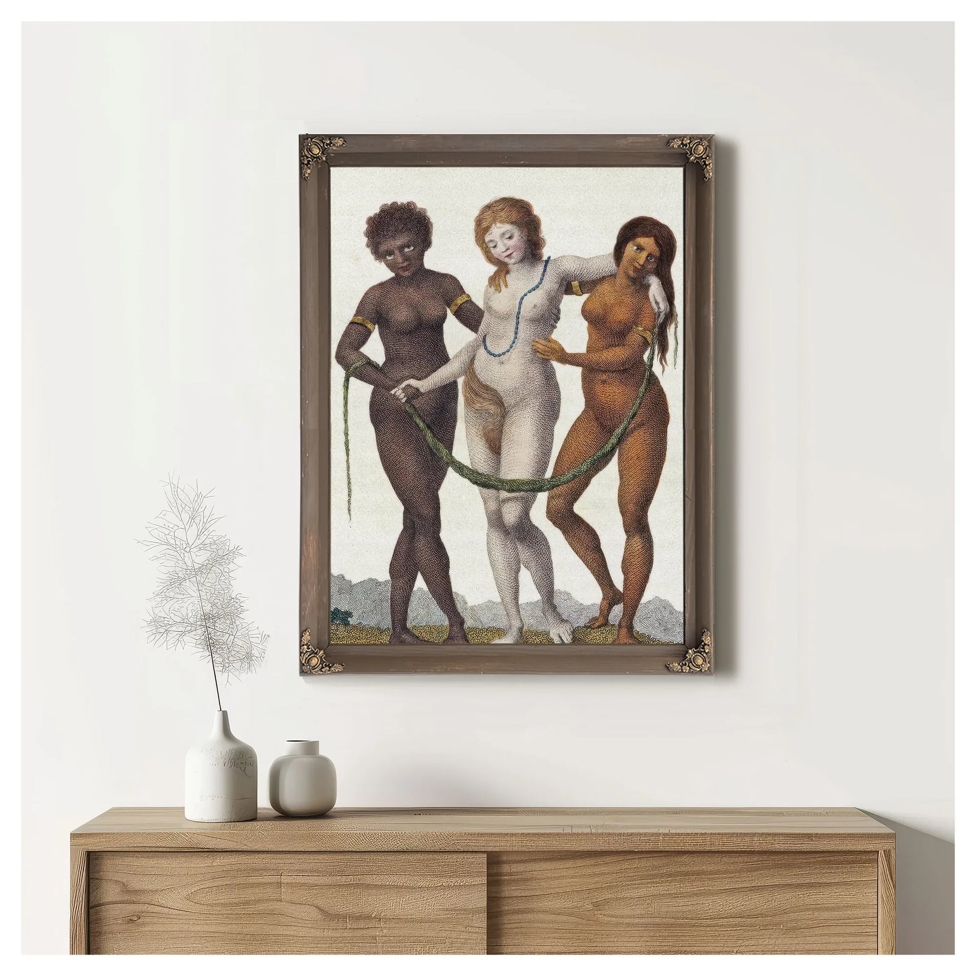 Europe Supported By Africa And America By William Blake Fine Art Print