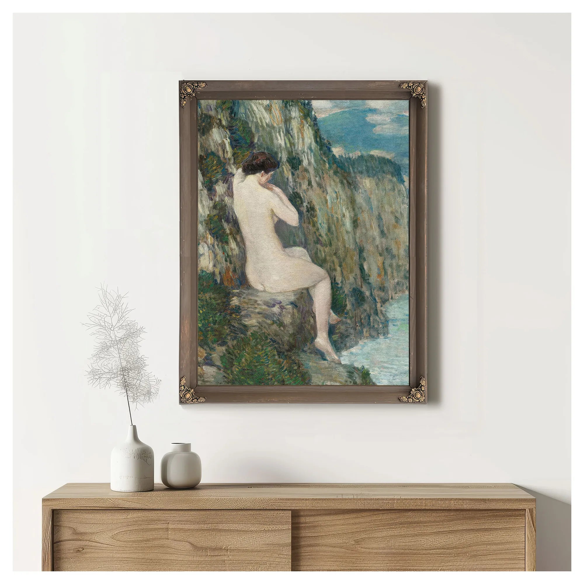 Nude In The Water By Pierre Auguste Renoir Fine Art Print