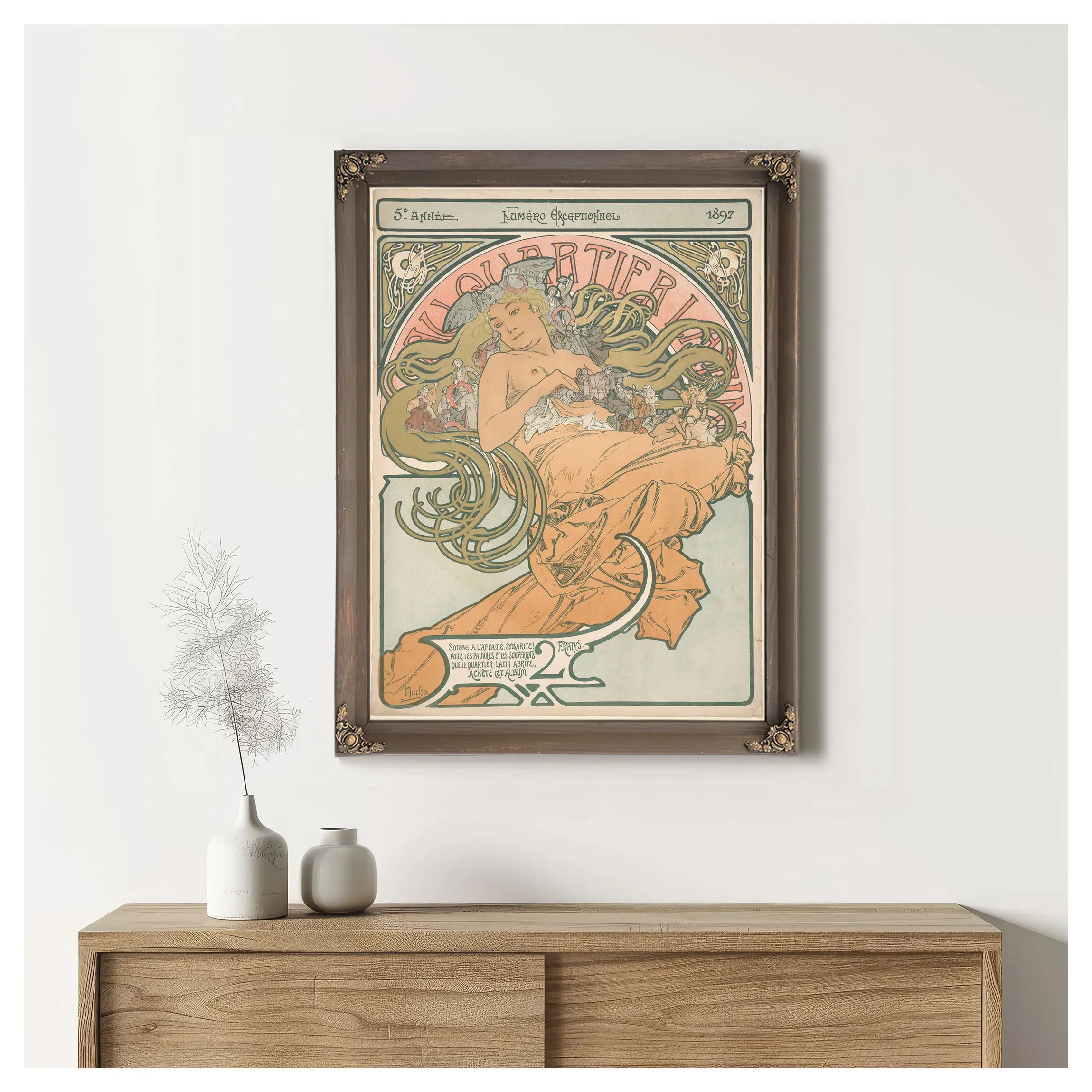 Au Quartier Latin by Alphonse Mucha