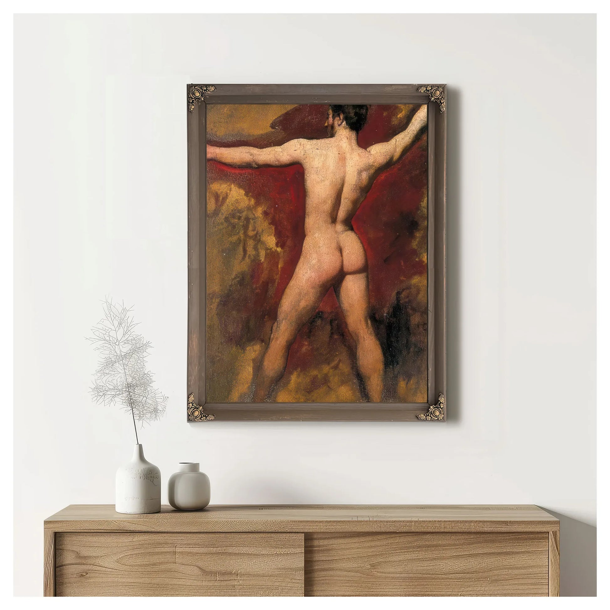 Male Nude 2 By William Etty Fine Art Print