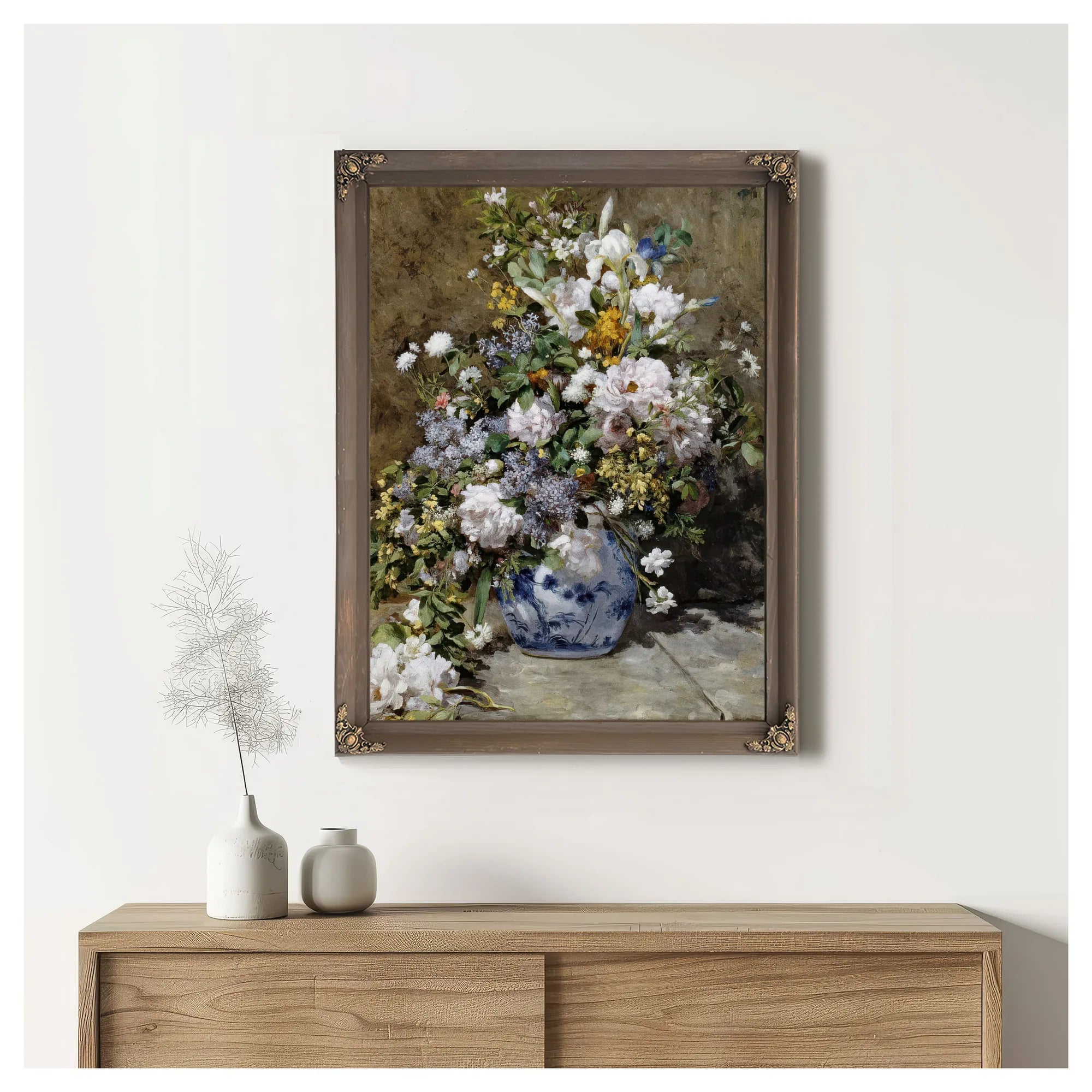 Spring Bouquet By Pierre Auguste Renoir Fine Art Print