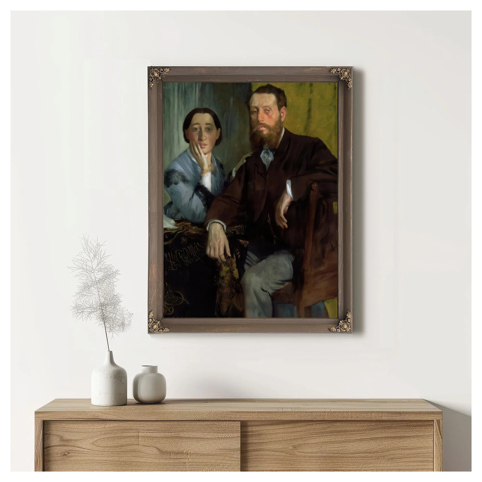 Edmondo And Therese Morbilli By Edgar Degas Fine Art Print