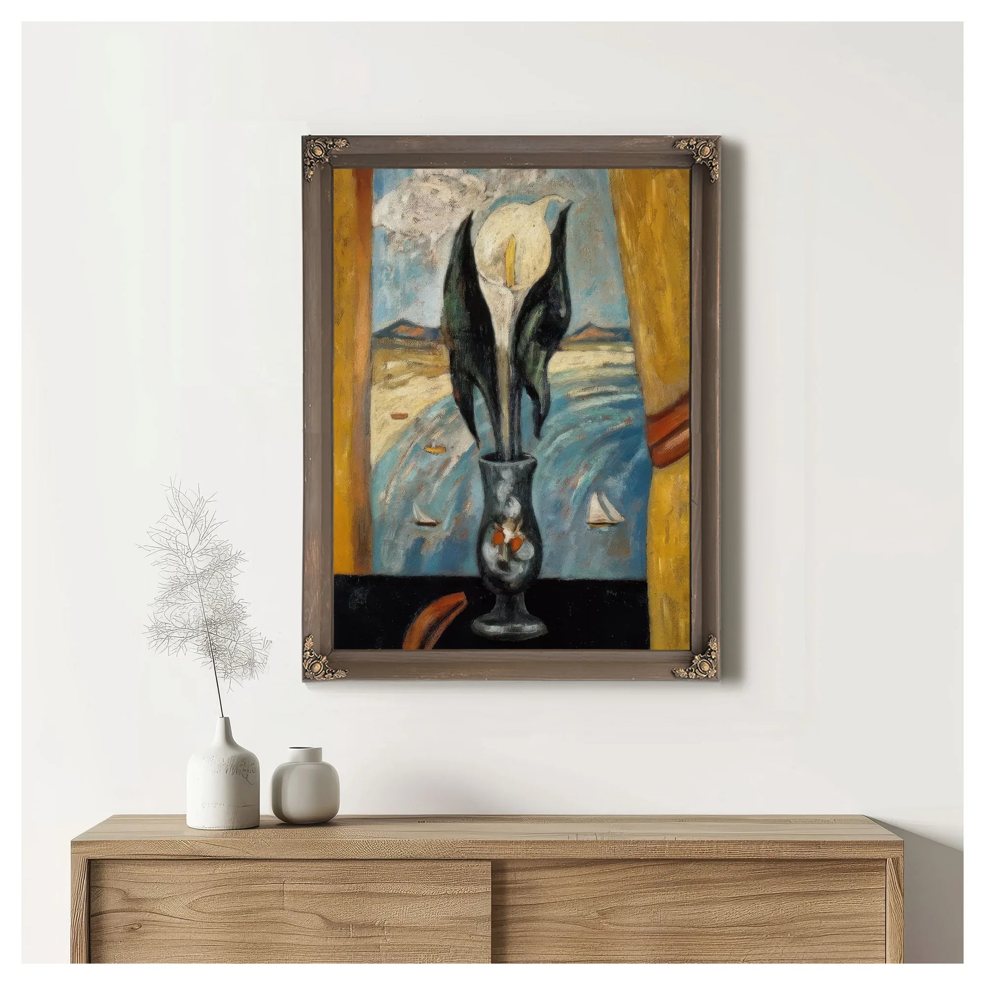 Atlantic Window By Marsden Hartley Fine Art Print