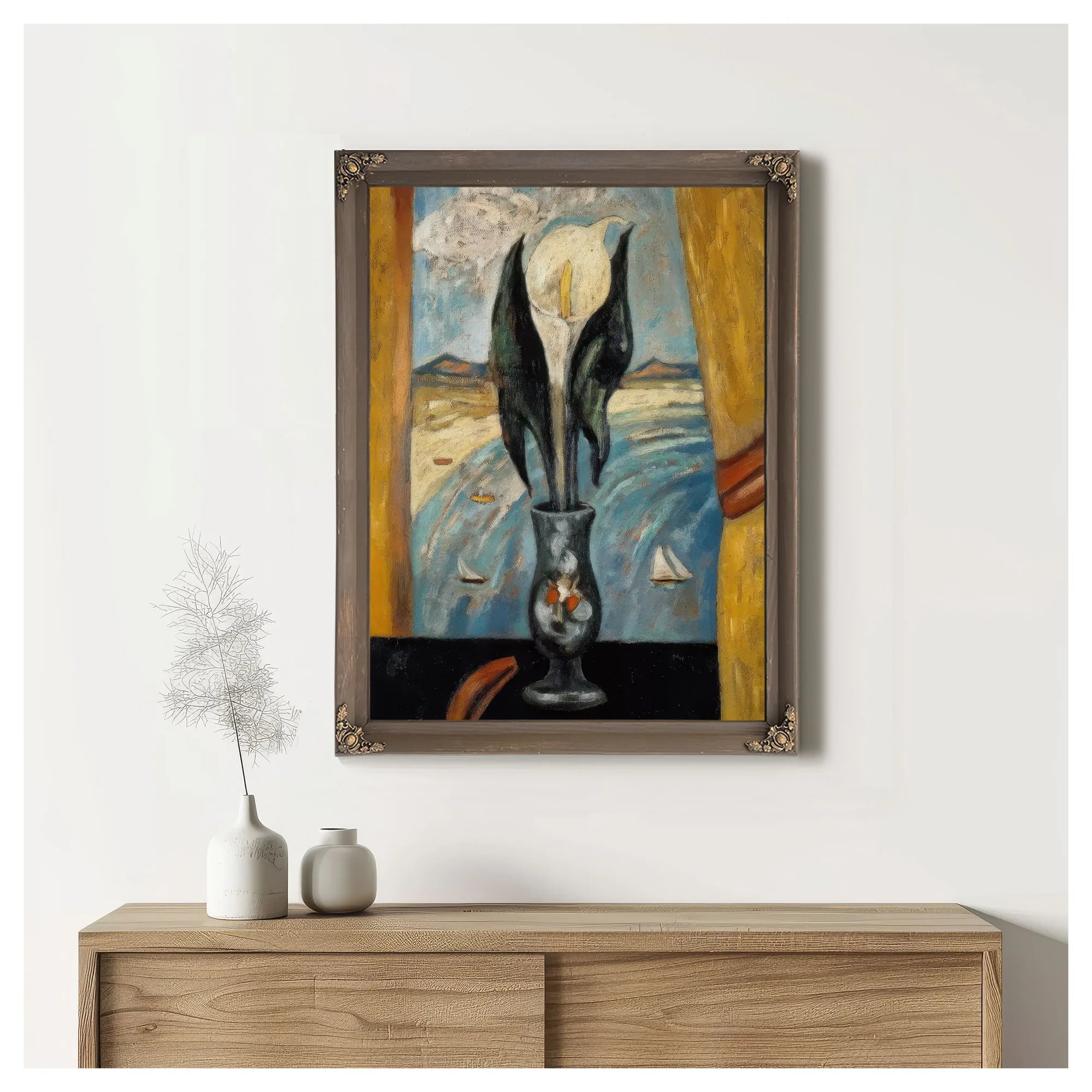 Atlantic Window By Marsden Hartley Fine Art Print