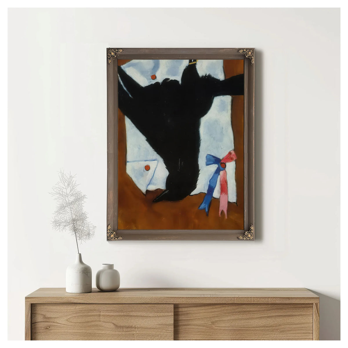 Crow With Ribbons By Marsden Hartley Fine Art Print