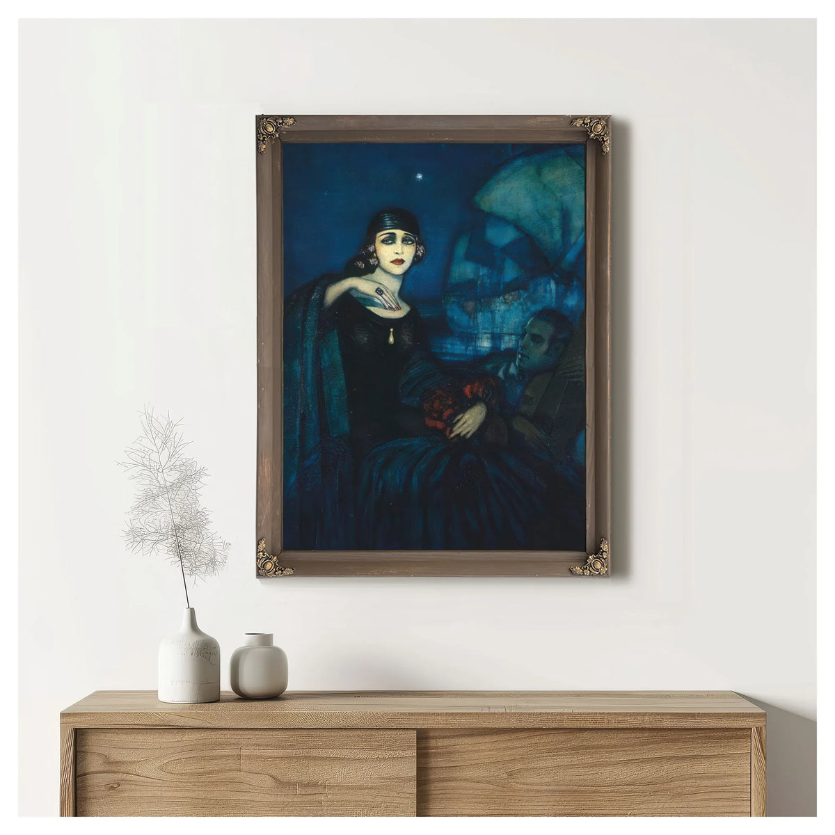 Federico Beltran Masses Pola Negri And Rudolph Valentino. By Federico Beltran Masses Fine Art Print