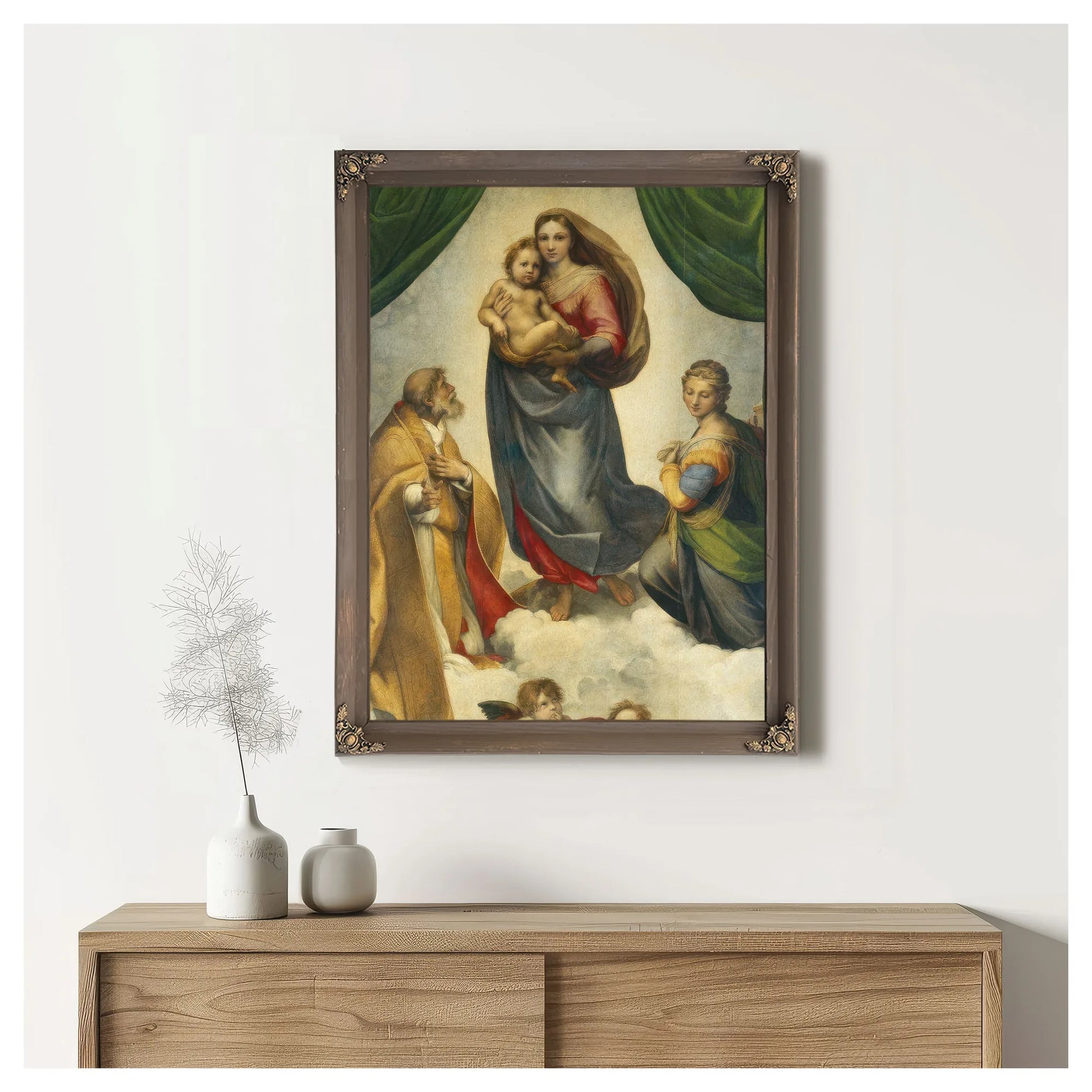 The Sistine Madonna By Raphael Fine Art Print