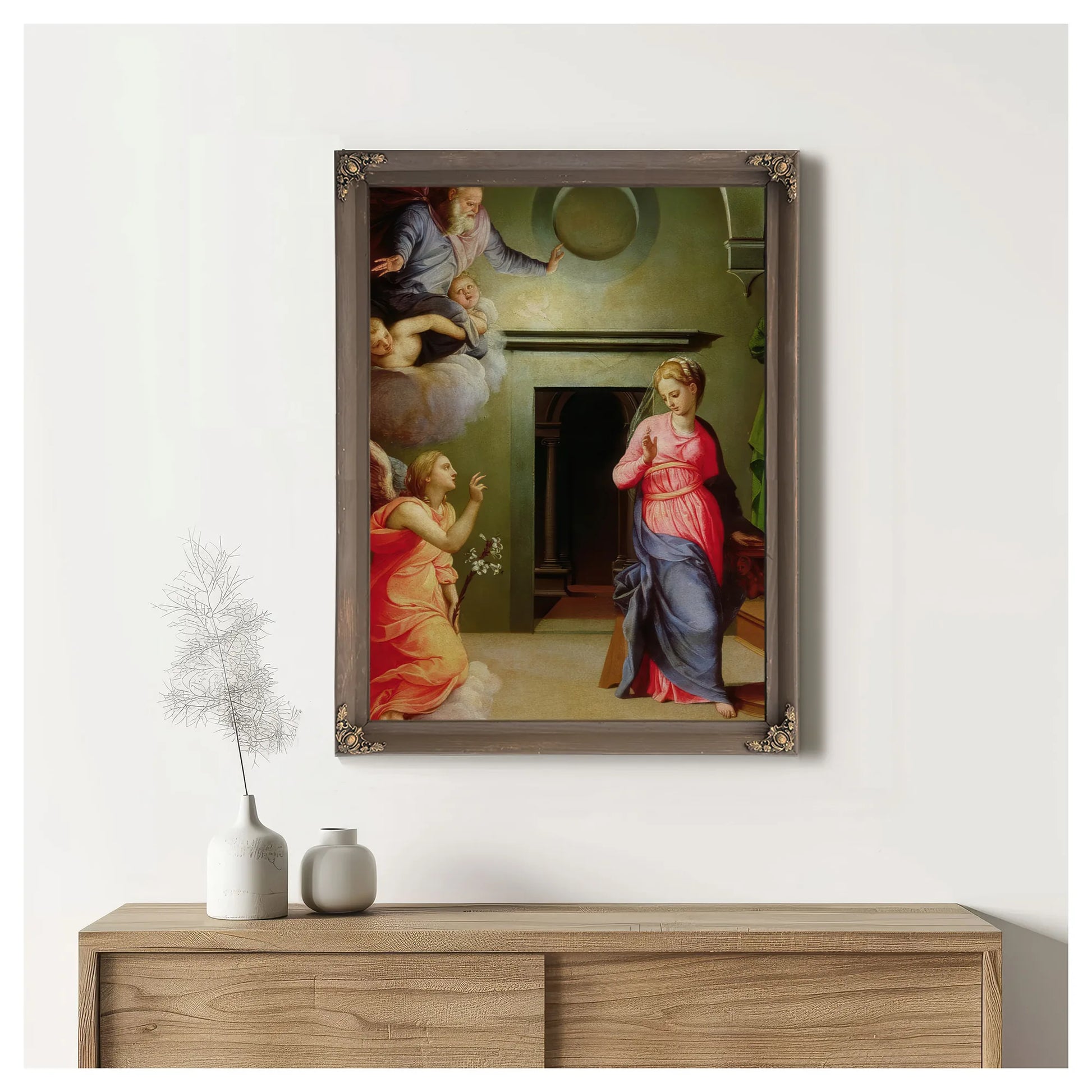 The Annunciation By Agnolo Bronzino Fine Art Print