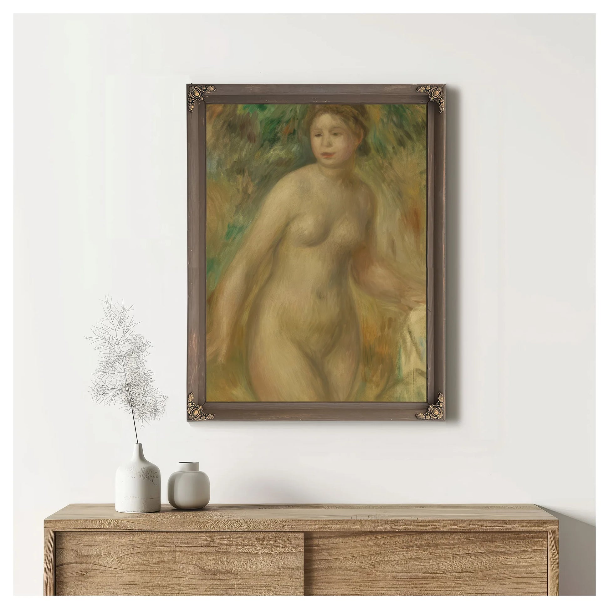 Nude By Pierre Auguste Renoir Fine Art Print