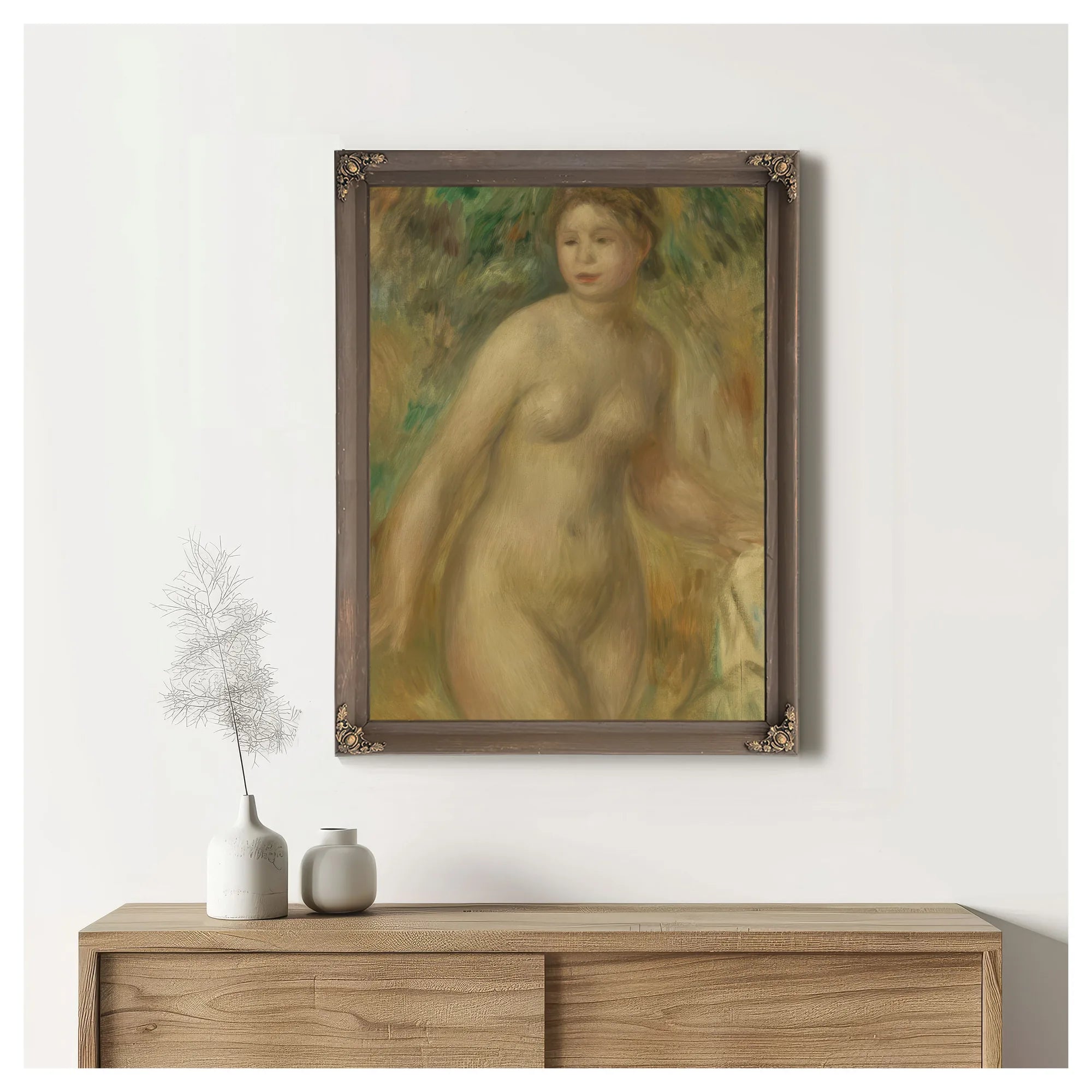 Nude By Pierre Auguste Renoir Fine Art Print