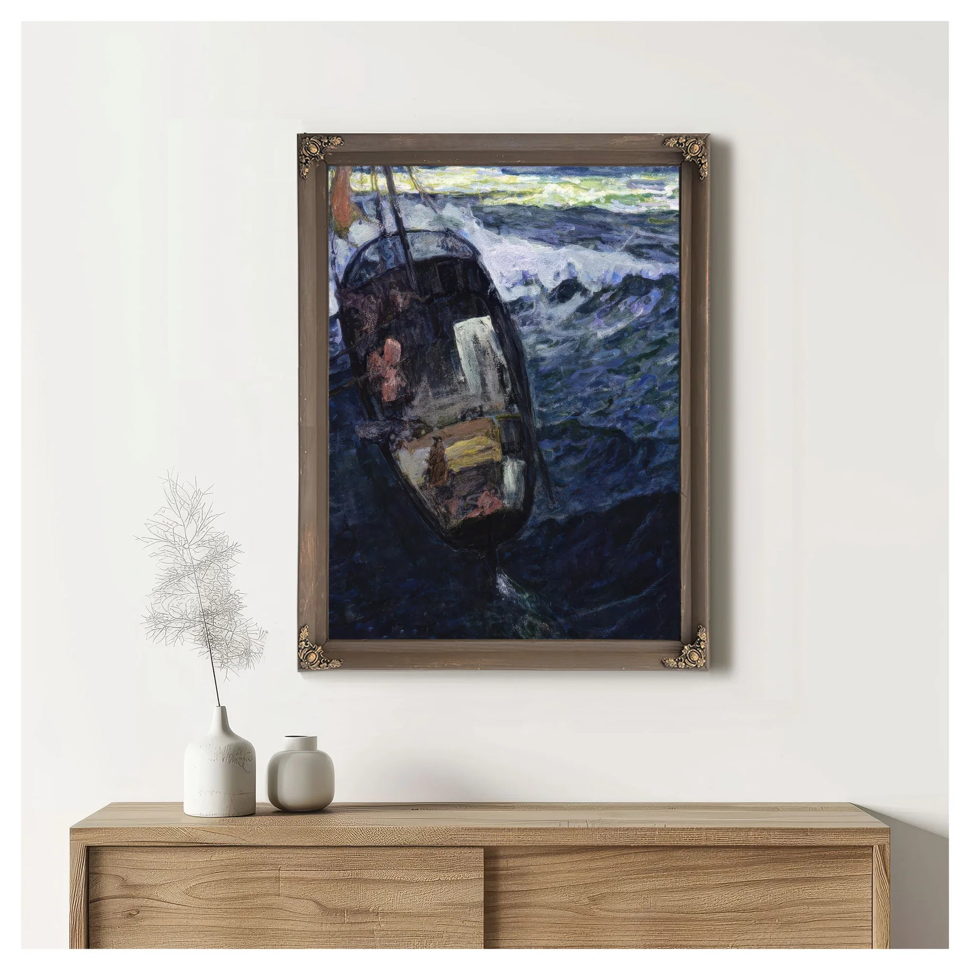 Fishermen At Sea By Henry Ossawa Tanner Fine Art Print