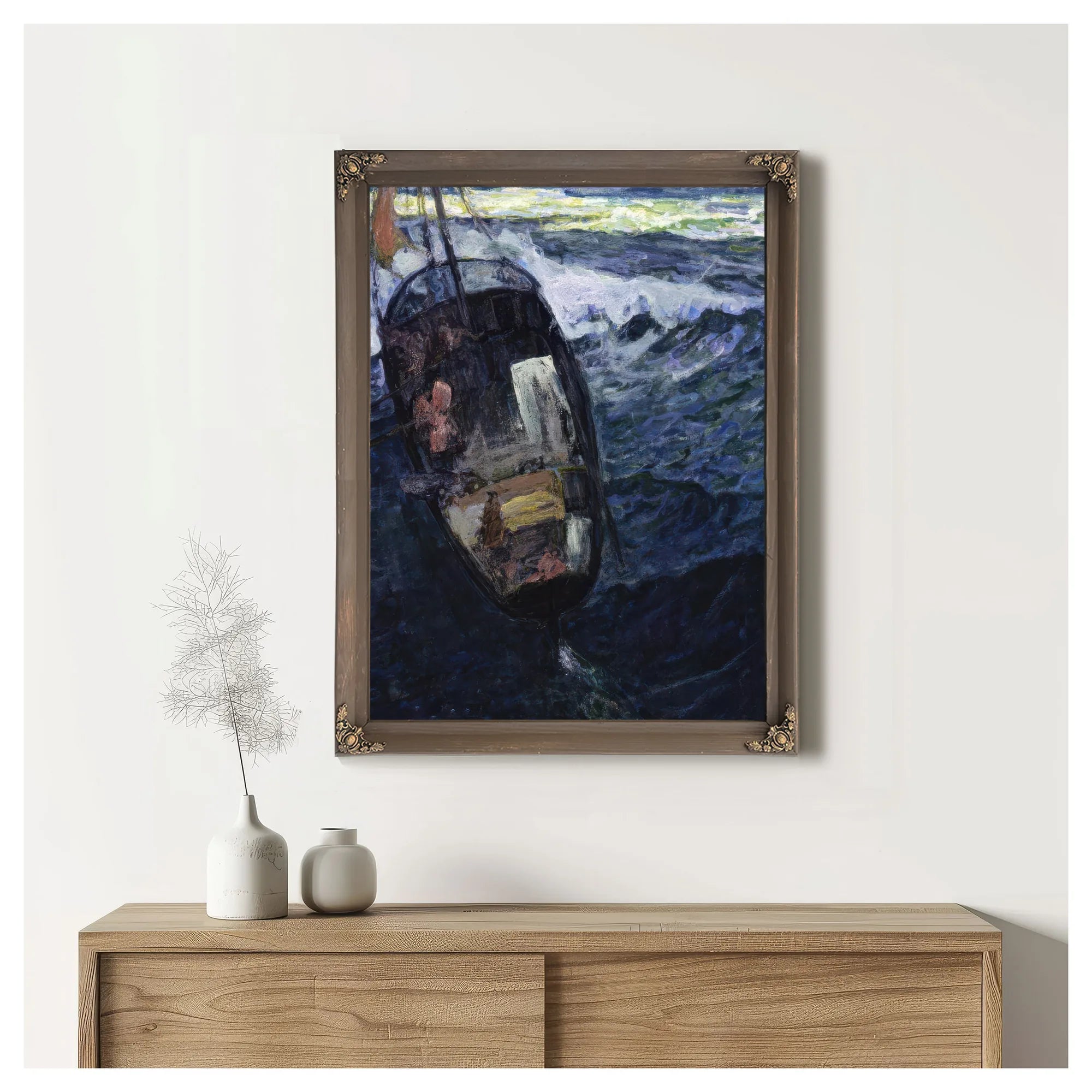 Fishermen At Sea By Henry Ossawa Tanner Fine Art Print