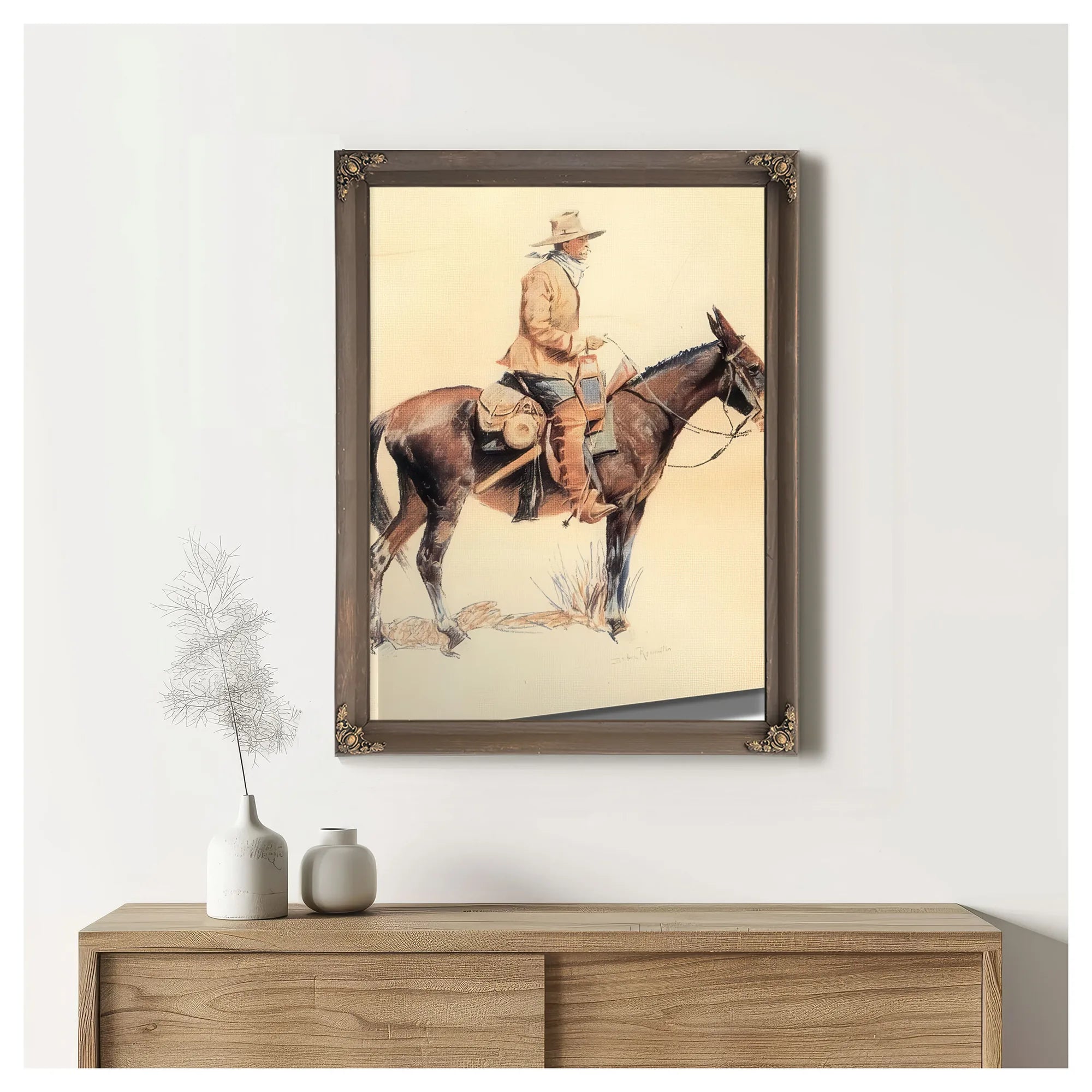 An Army Packer Aka A Regular By Frederic Remington Fine Art Print