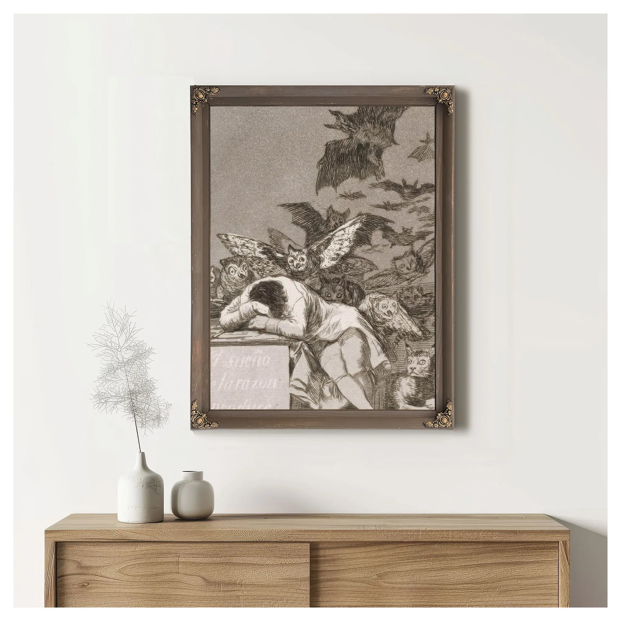 Francisco De Goya The Sleep Of Reason Produces Monsters 1799 By Francisco De Goya Fine Art Print