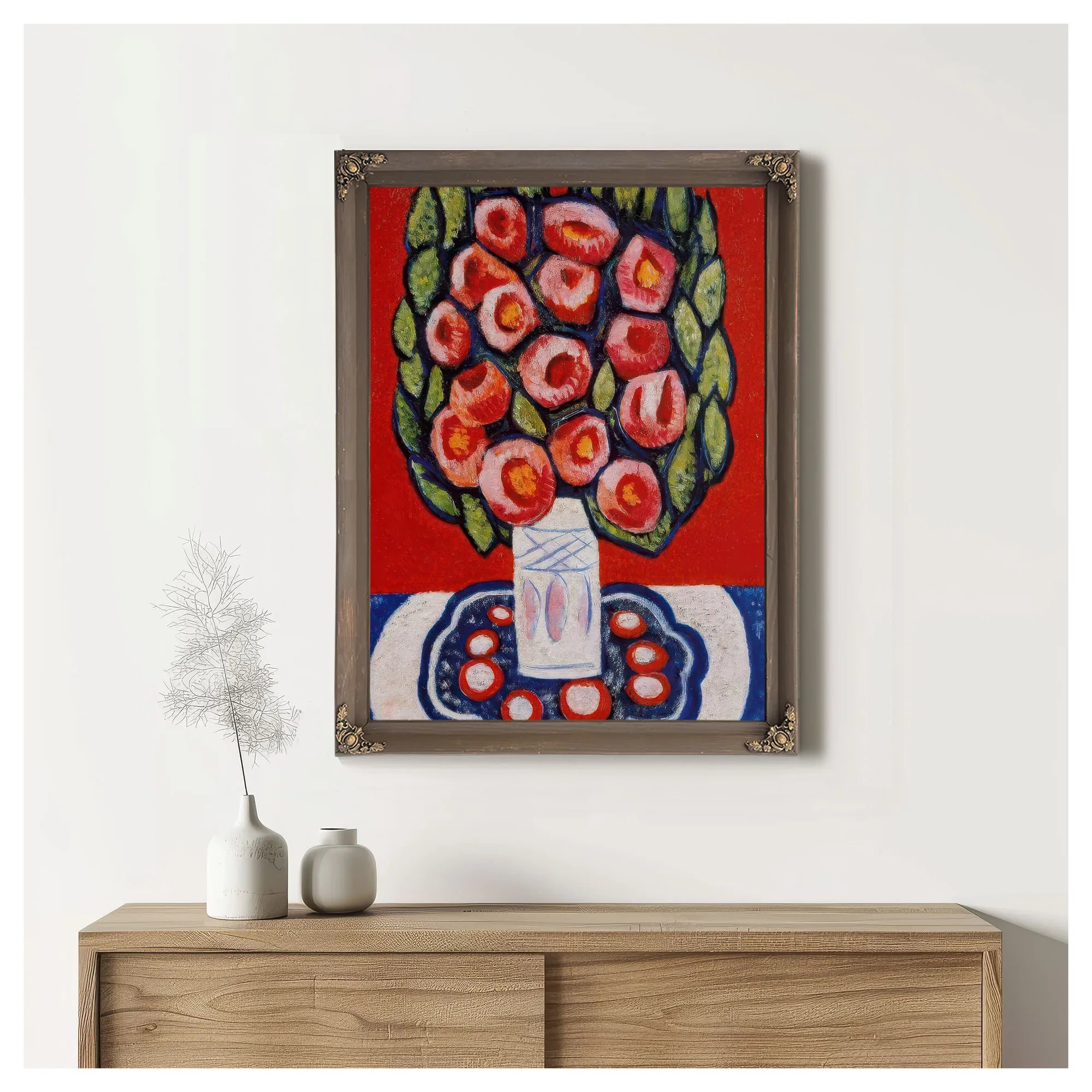 Roses From Hispania By Marsden Hartley Fine Art Print
