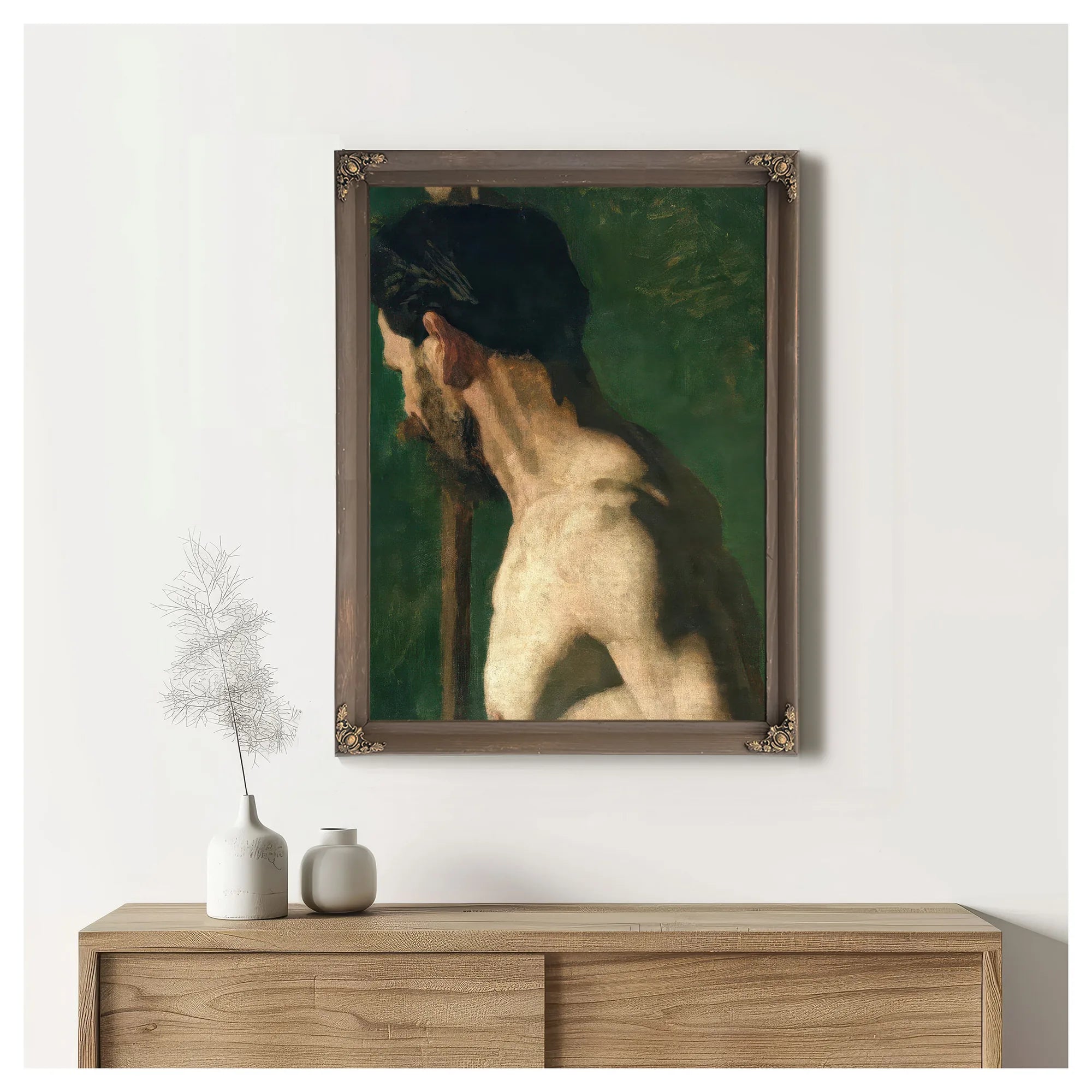 Study Of A Nude Man (The Strong Man) By Thomas Eakins Fine Art Print