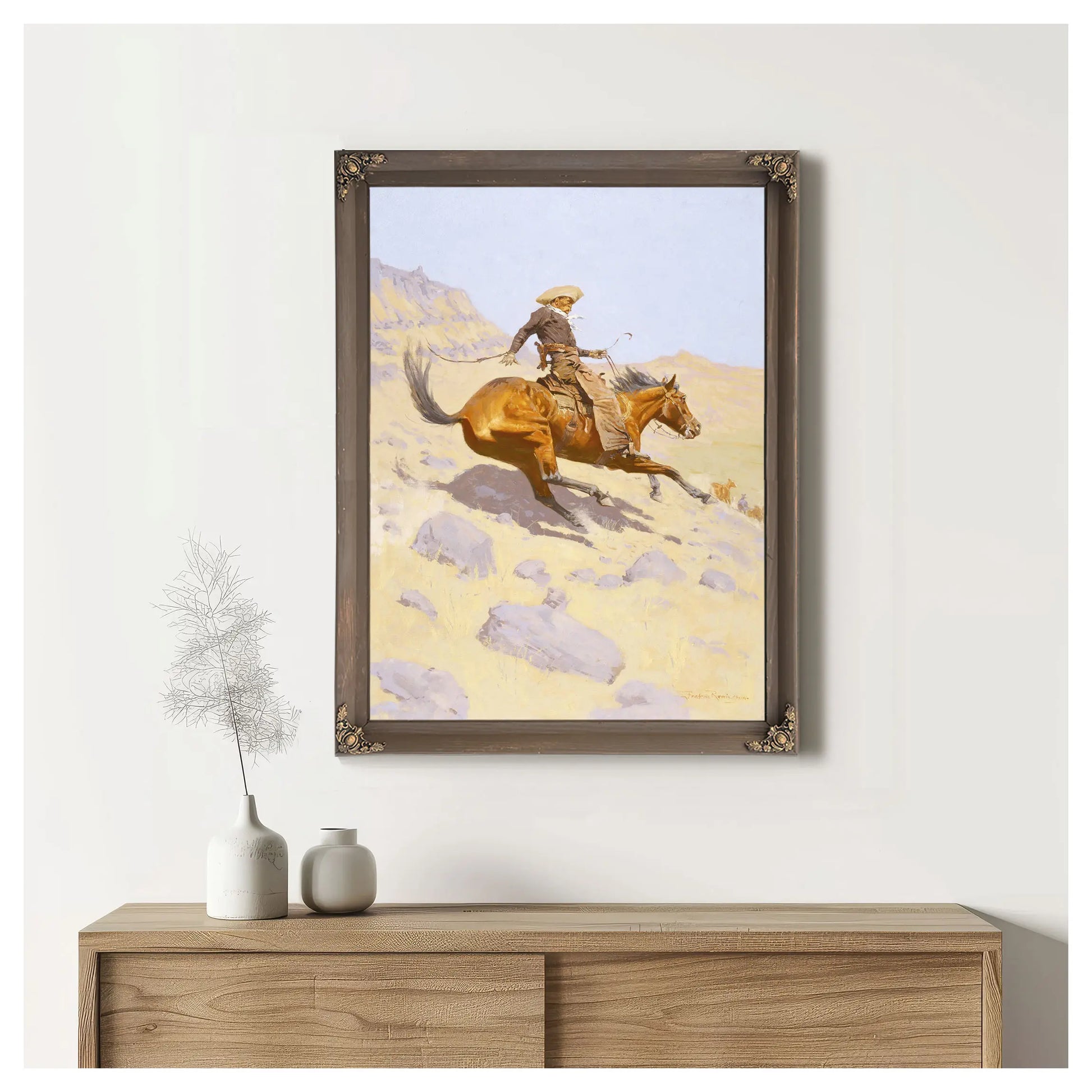 The Cowboy By Frederic S Remington  by Frederic Remington