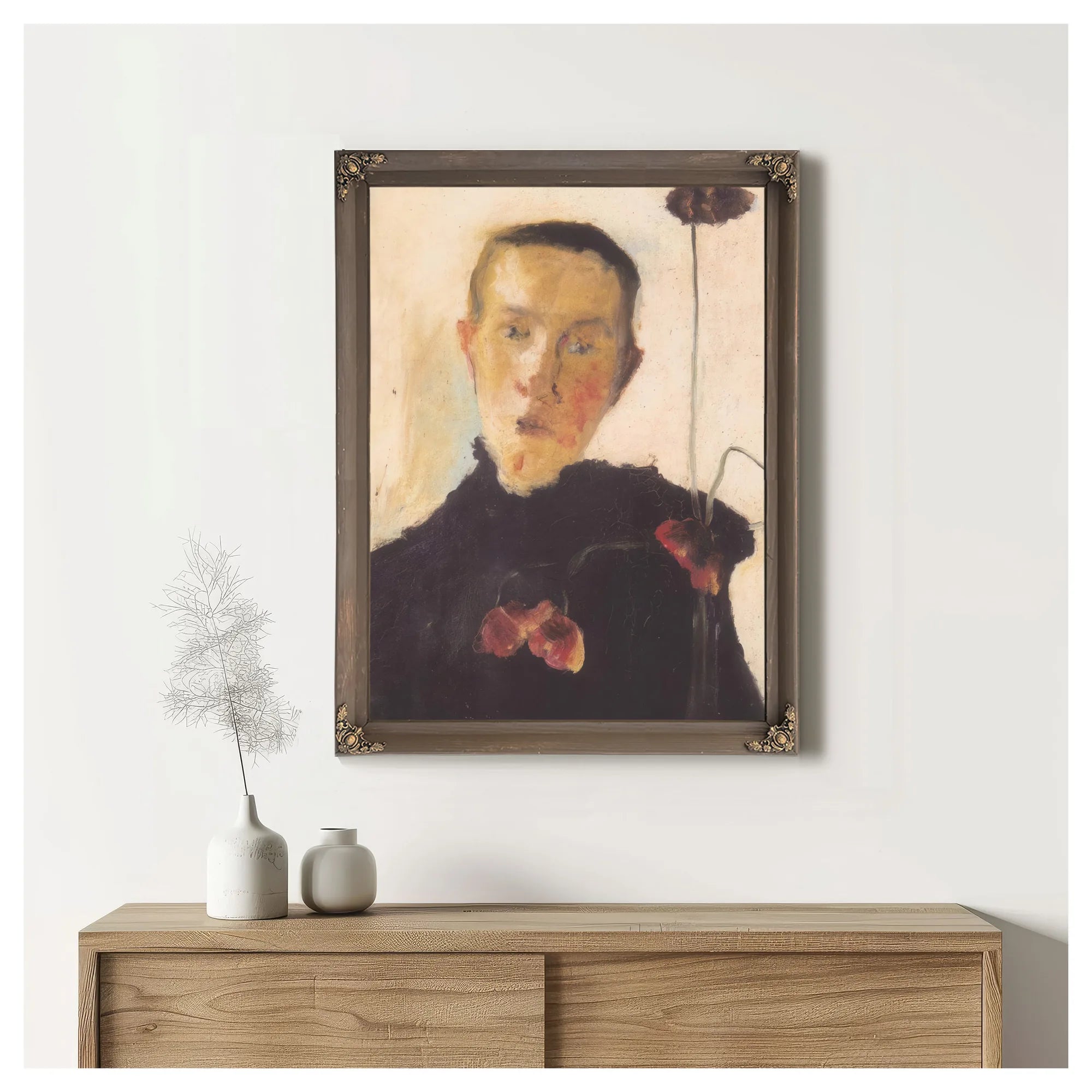 Portrait Of An Old Woman 1 By Paula Modersohn Becker Fine Art Print