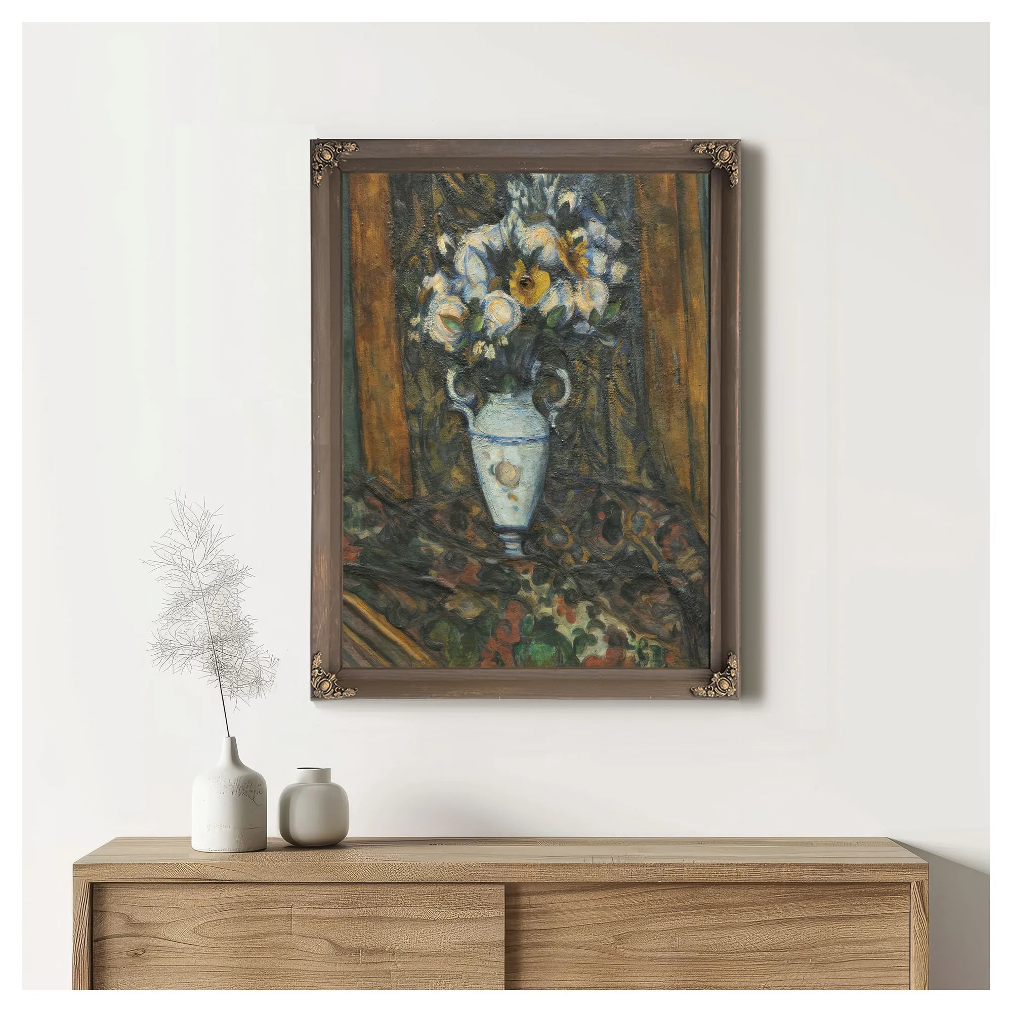 Vase Of Flowers 2 By Paul Cezanne Fine Art Print