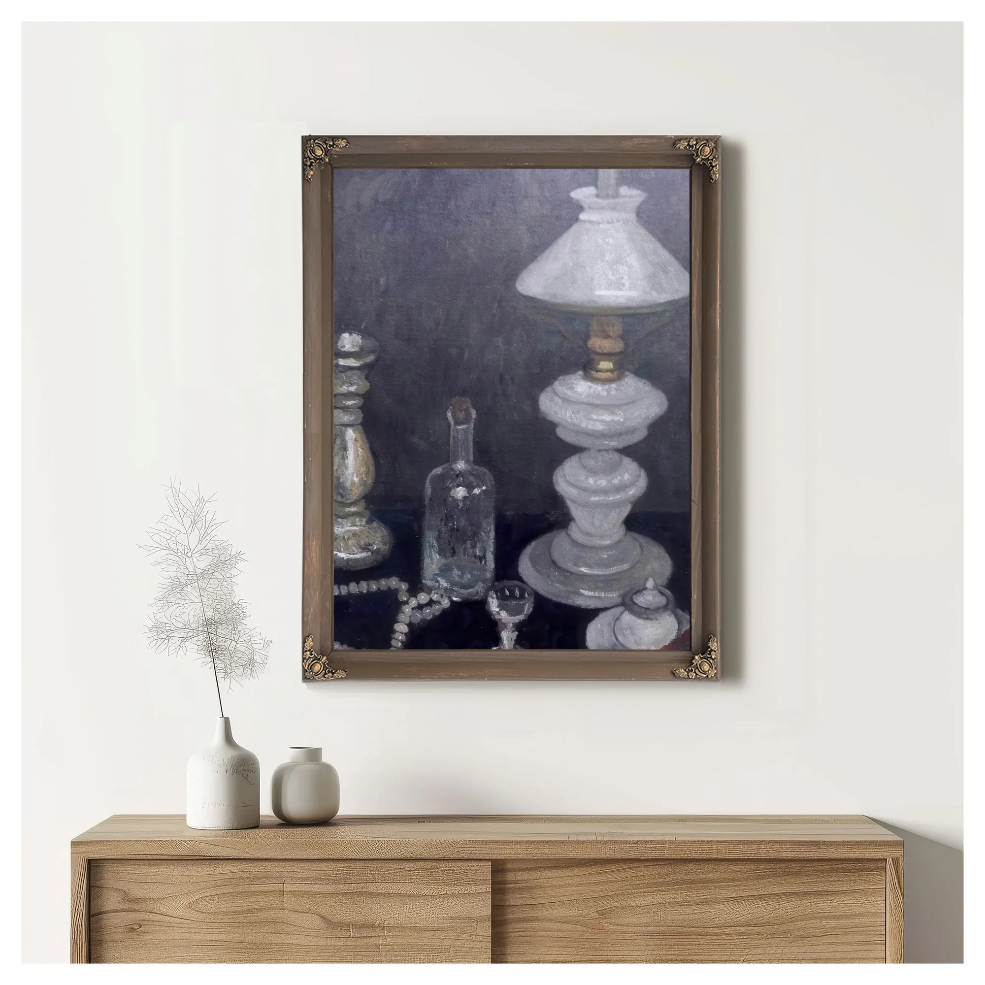 Still Life With White Lamp By Paula Modersohn Becker Fine Art Print