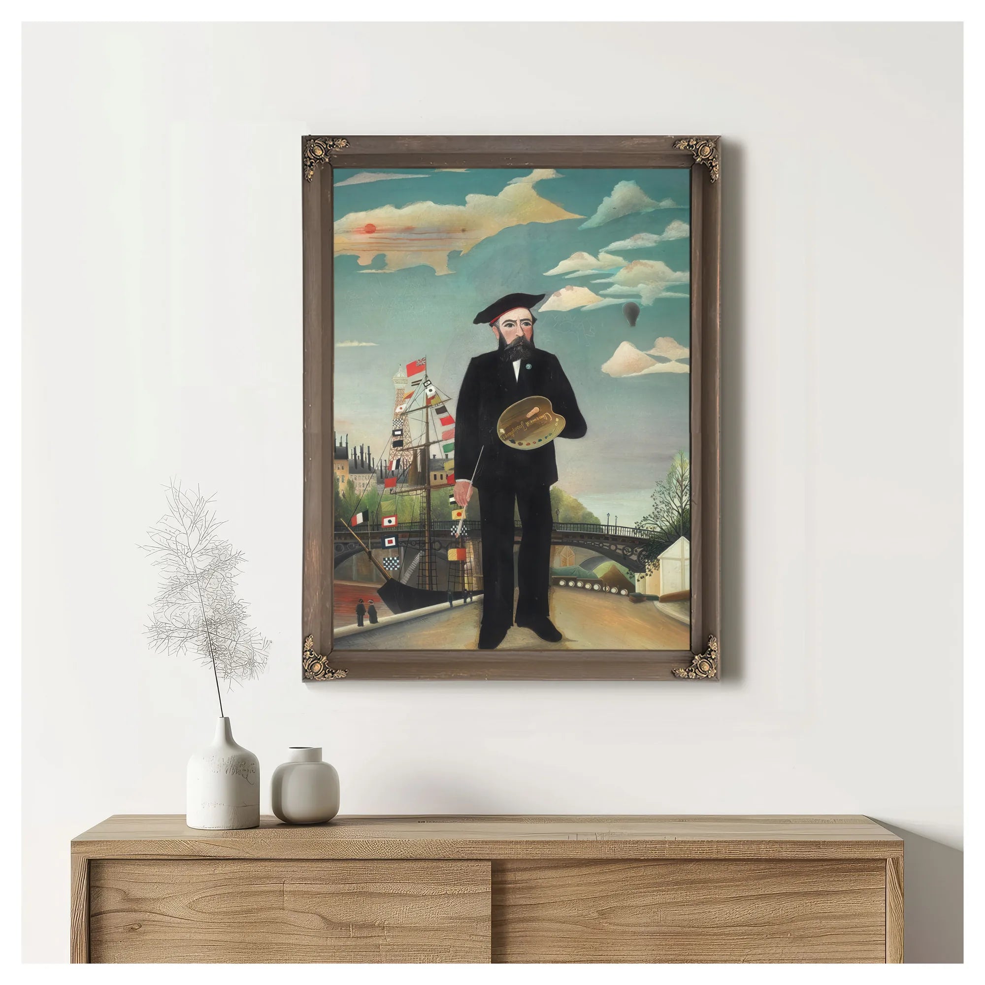 Myself Portrait Landscape 1890 By Henri Rousseau Fine Art Print