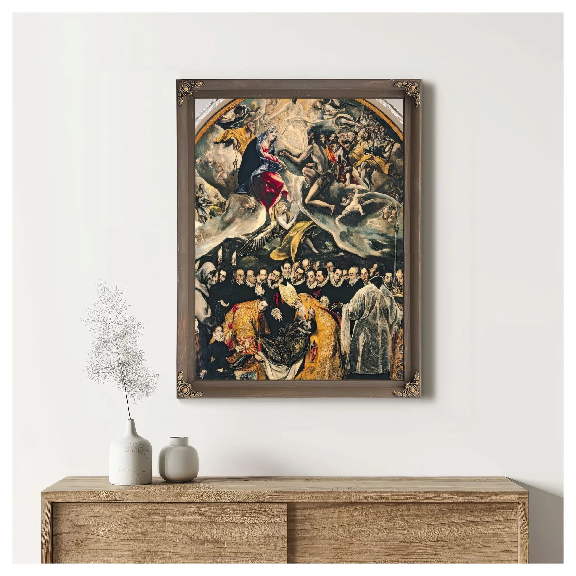 The Burial Of Count Orgaz From A Legend Of 1323 By El Greco Fine Art Print