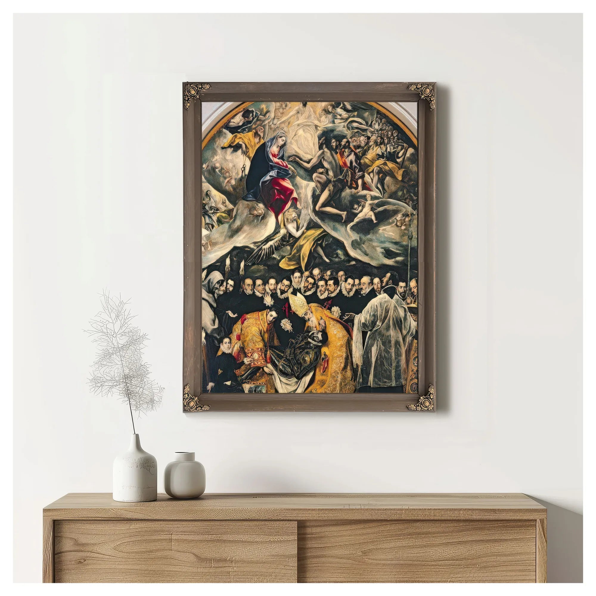 The Burial Of Count Orgaz From A Legend Of 1323 By El Greco Fine Art Print