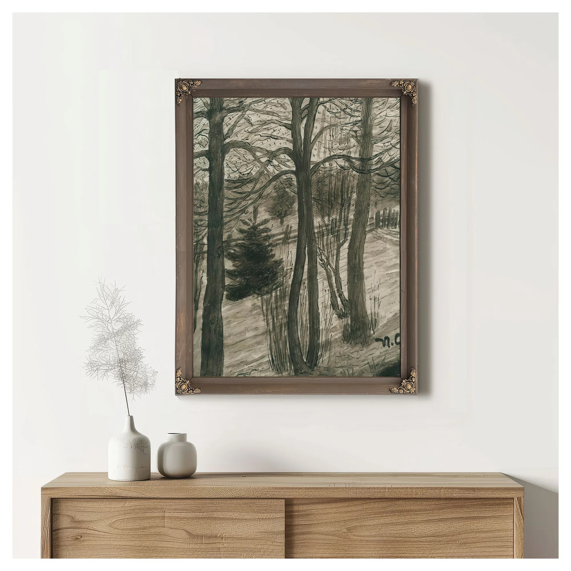 Naked Trees By Nicolai Astrup Fine Art Print