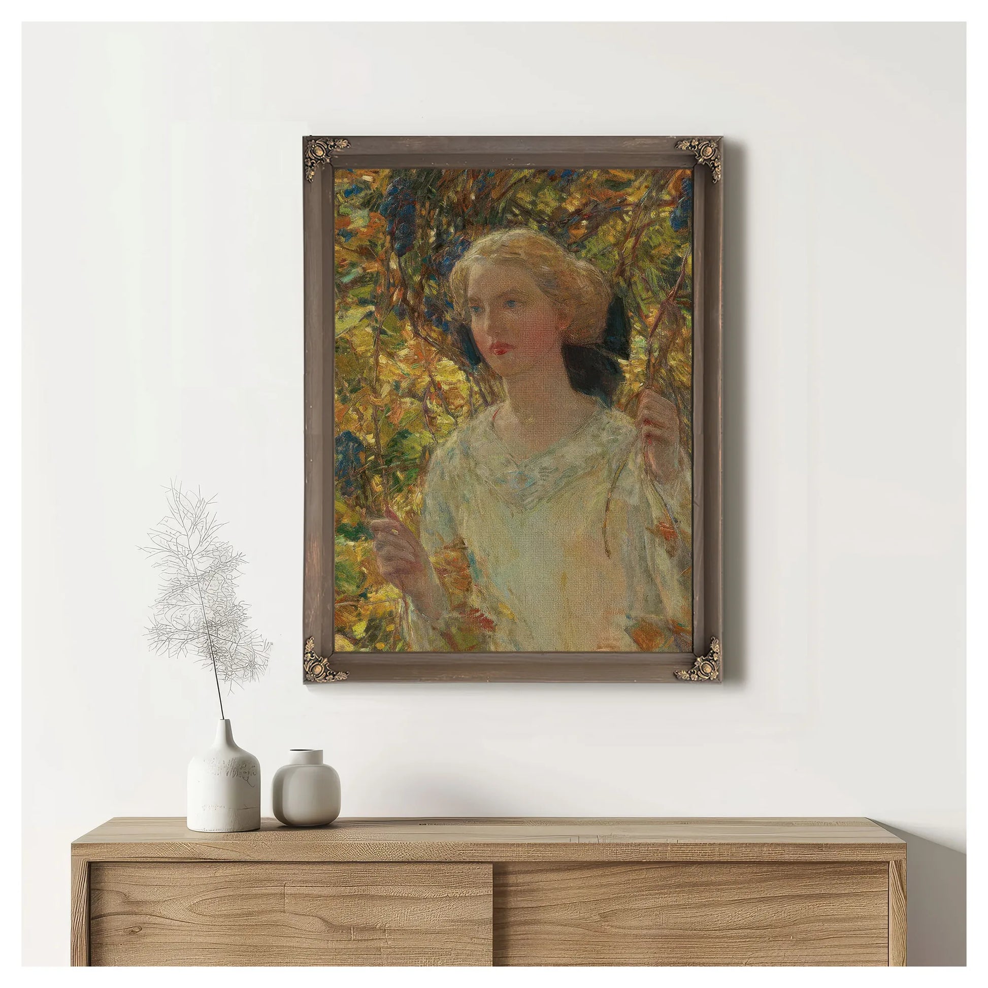 The Grapevine By Childe Hassam Fine Art Print