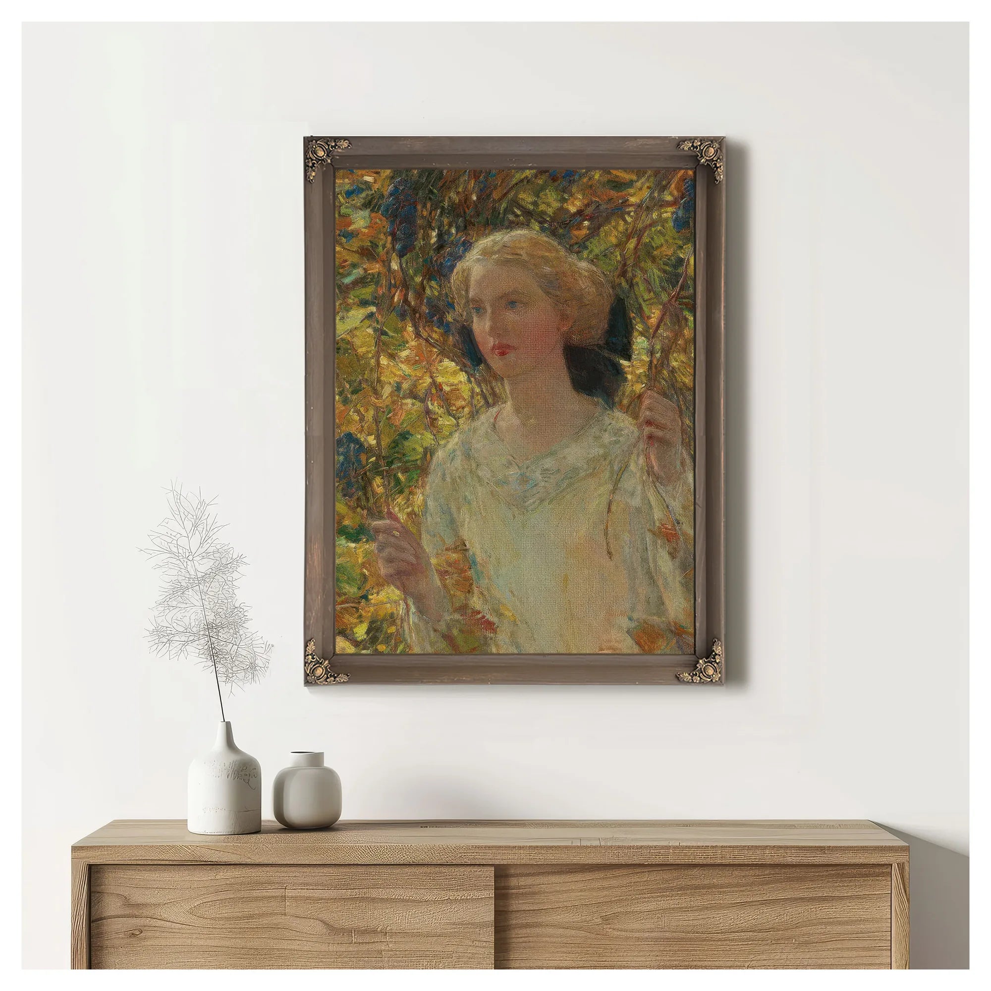 The Grapevine By Childe Hassam Fine Art Print