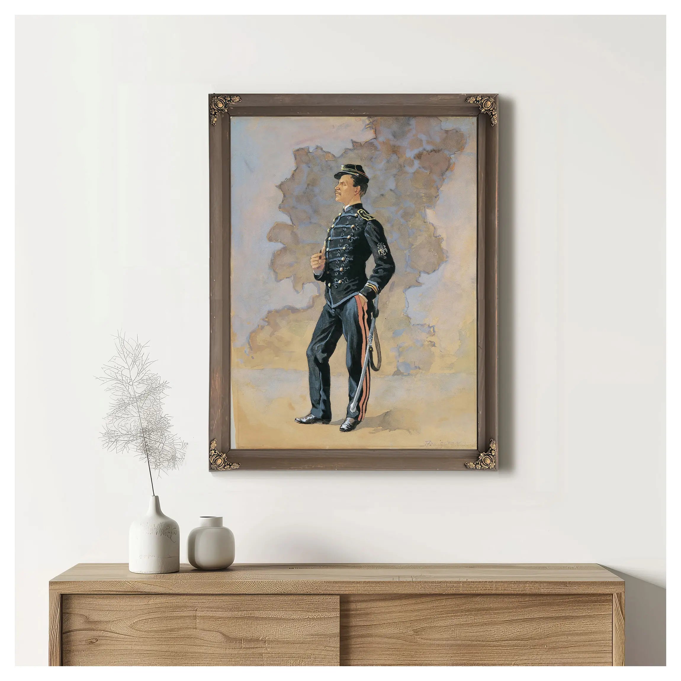Lieutenant Engineer Battalion by Frederic Remington