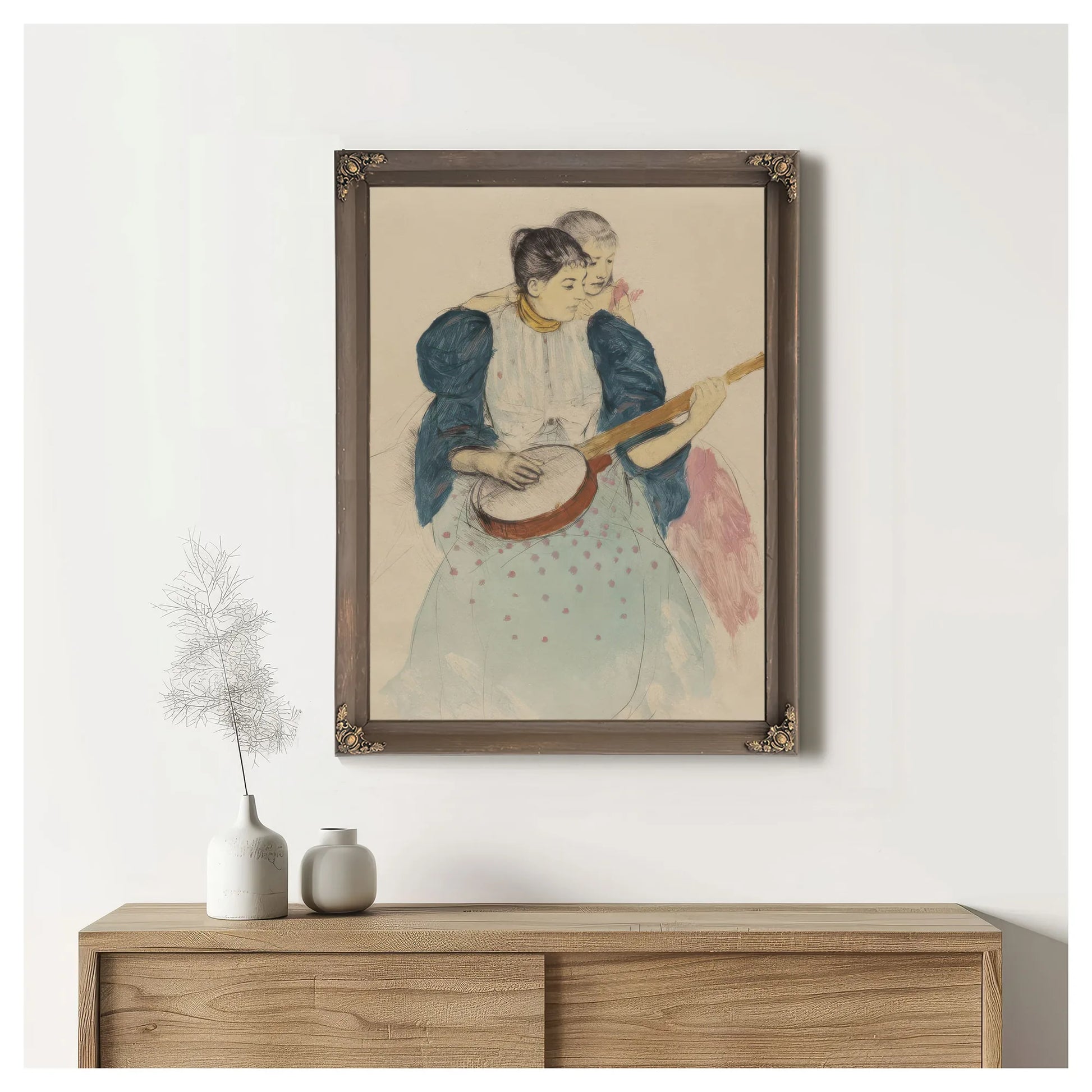 The Banjo Lesson By Mary Cassatt Fine Art Print