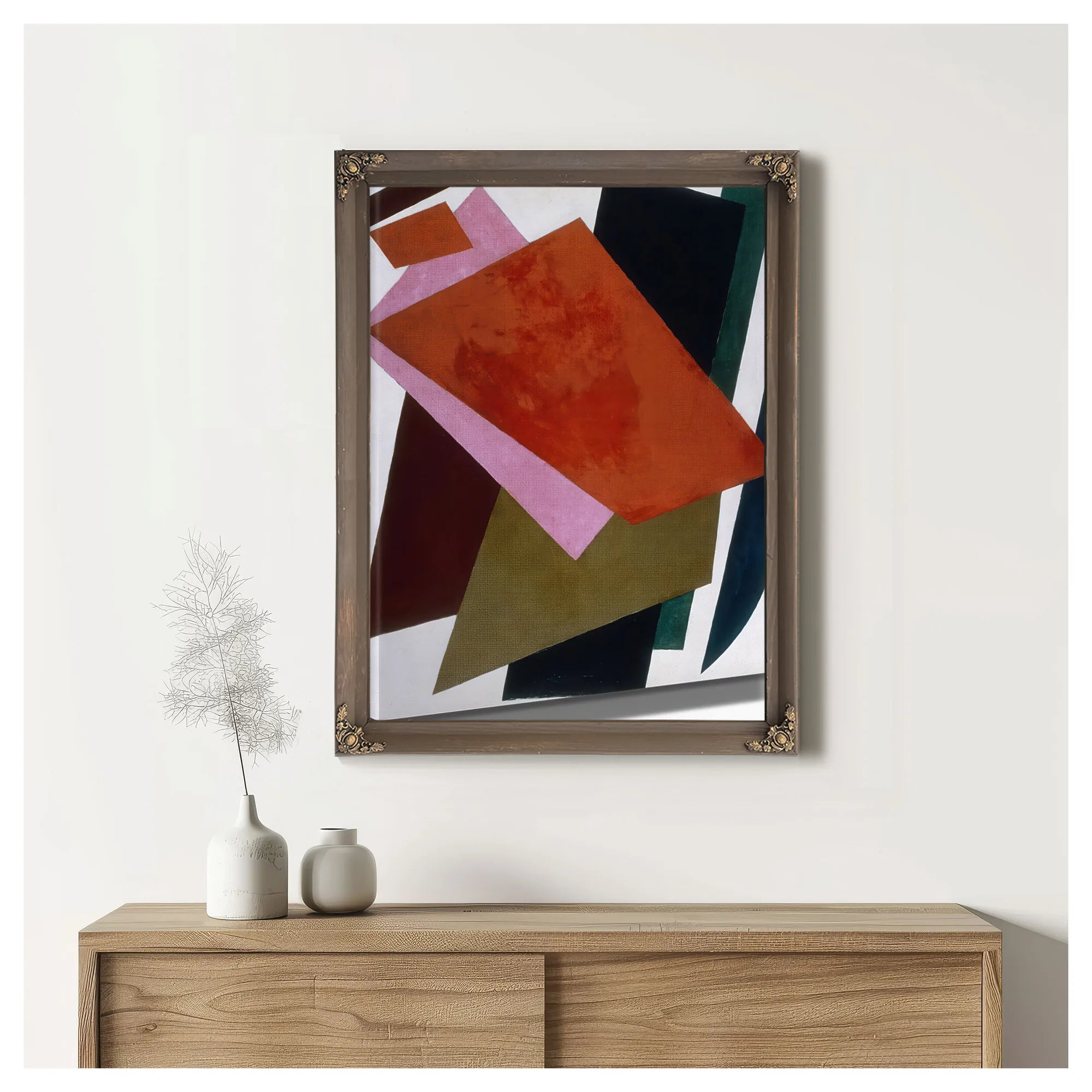 Painterly Architectonics 1917 107 X 88 Cm Krasnodar District Kovalenko Art Museum By Liubov Popova Fine Art Print