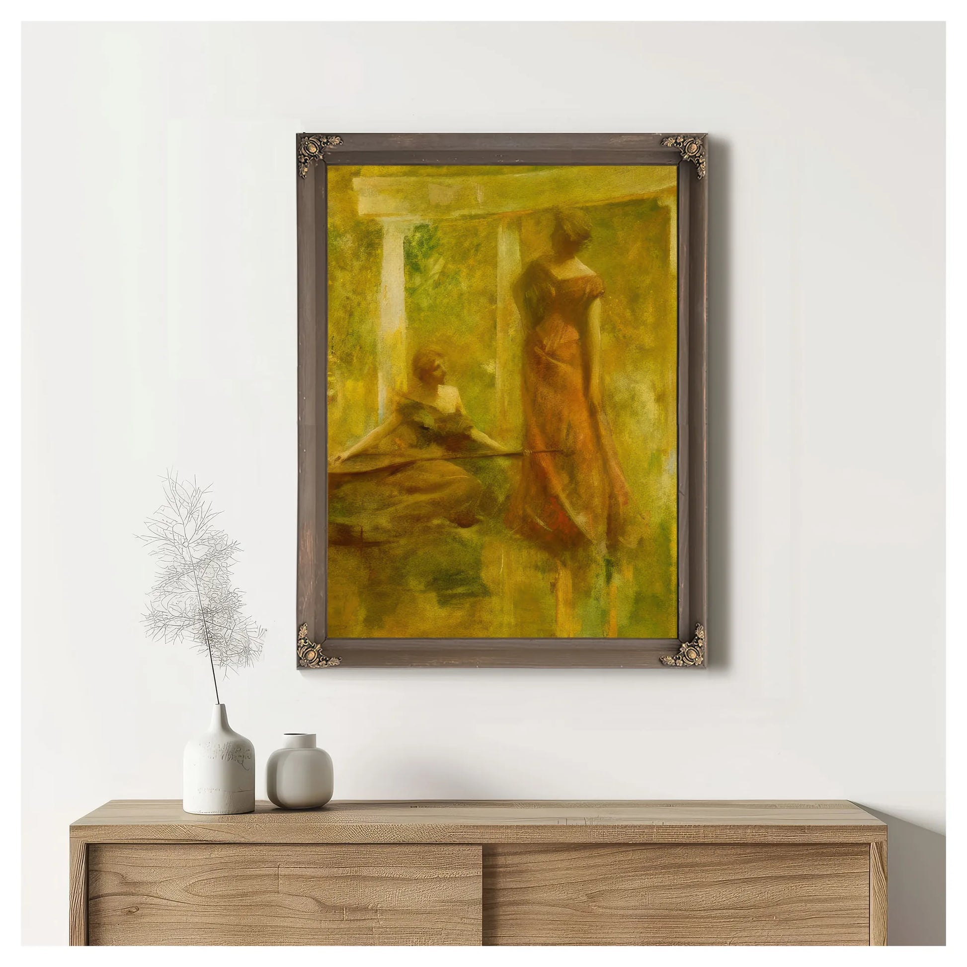 Music By Thomas Wilmer Dewing Fine Art Print