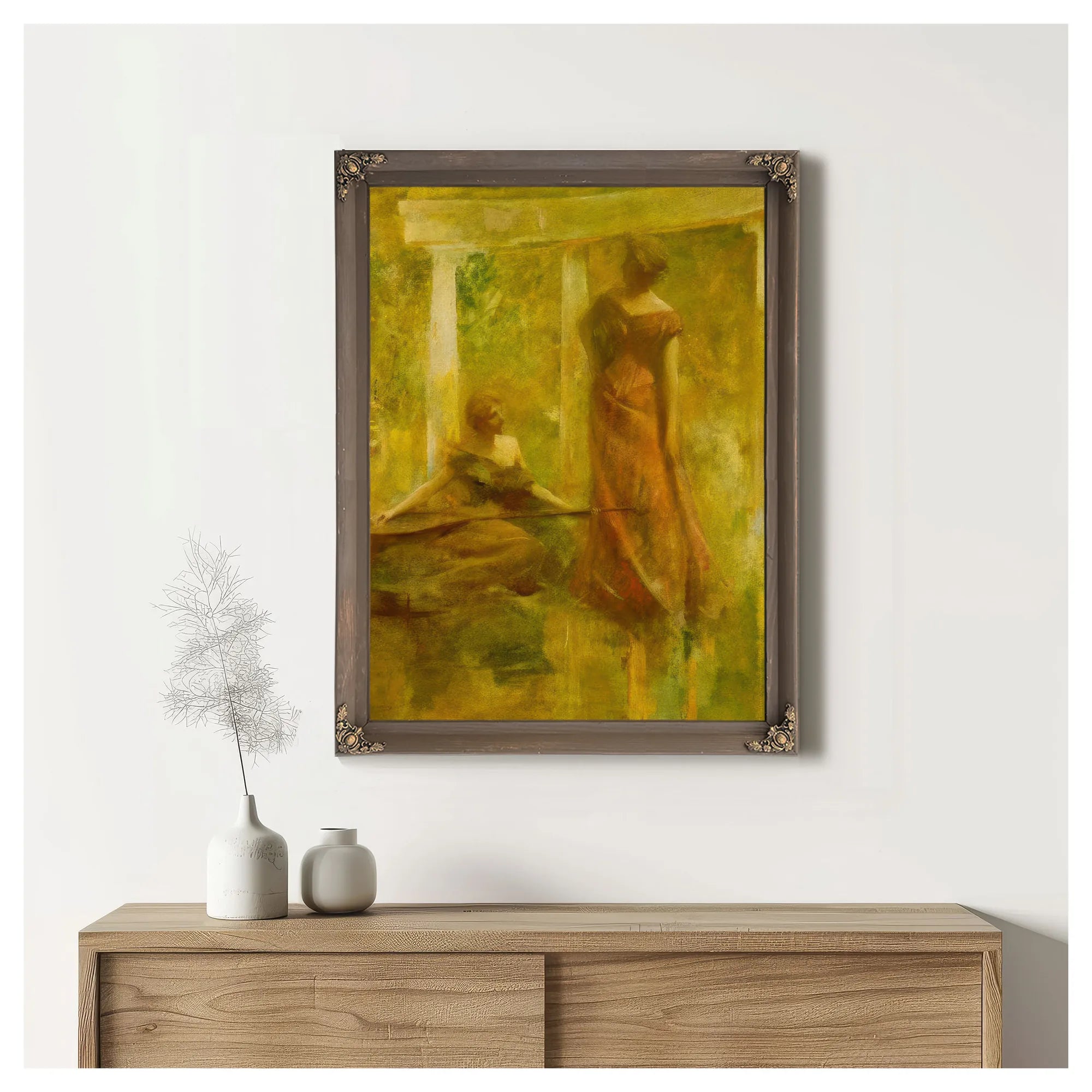 Music By Thomas Wilmer Dewing Fine Art Print
