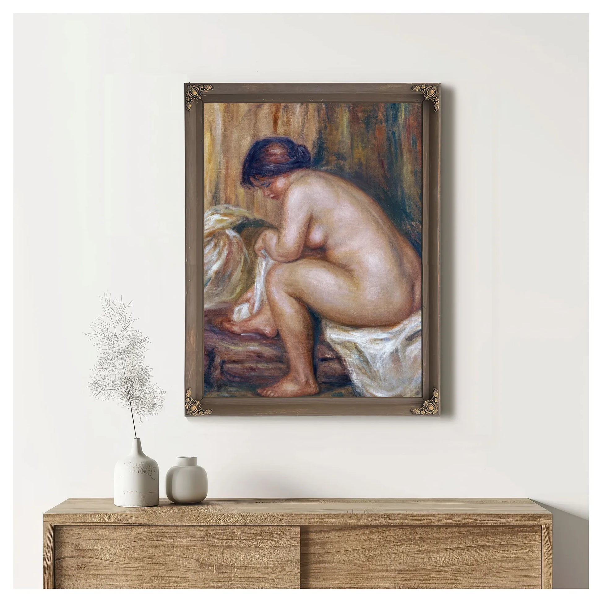 After The Bath By Pierre Auguste Renoir Fine Art Print