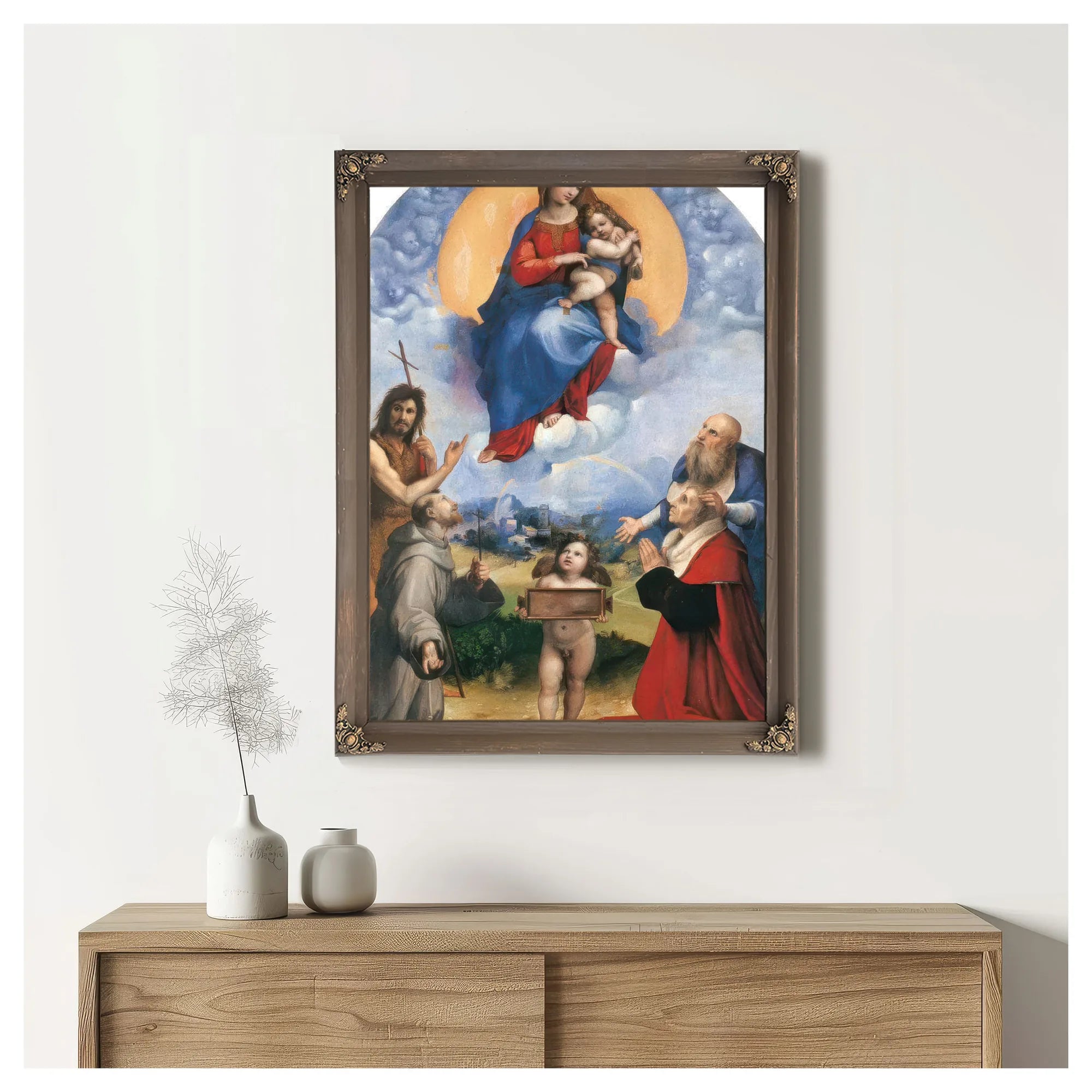 Madonna Di Foligno By Raphael Fine Art Print