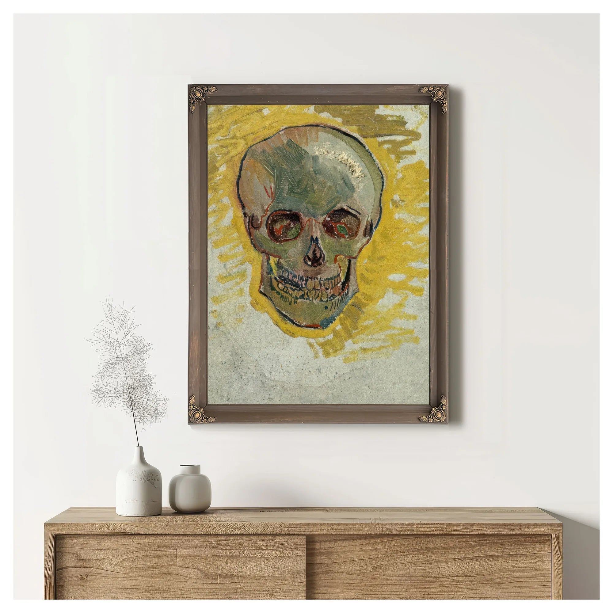 Skull 2 By Vincent Van Gogh Fine Art Print