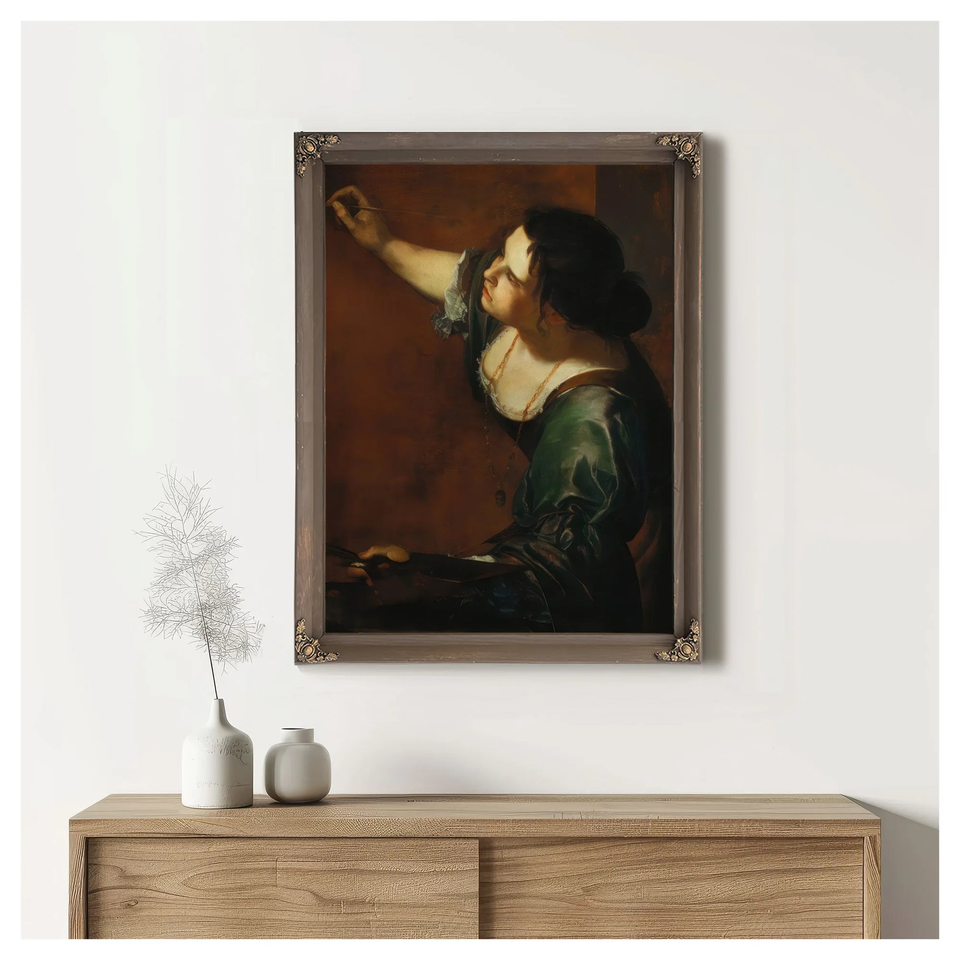 Self Portrait As The Allegory Of Painting 1638 By Artemisia Gentileschi Fine Art Print