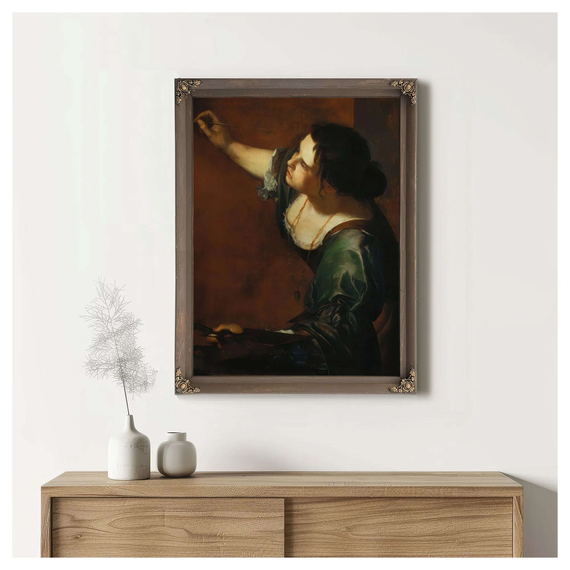 Self Portrait As The Allegory Of Painting 1638 By Artemisia Gentileschi Fine Art Print