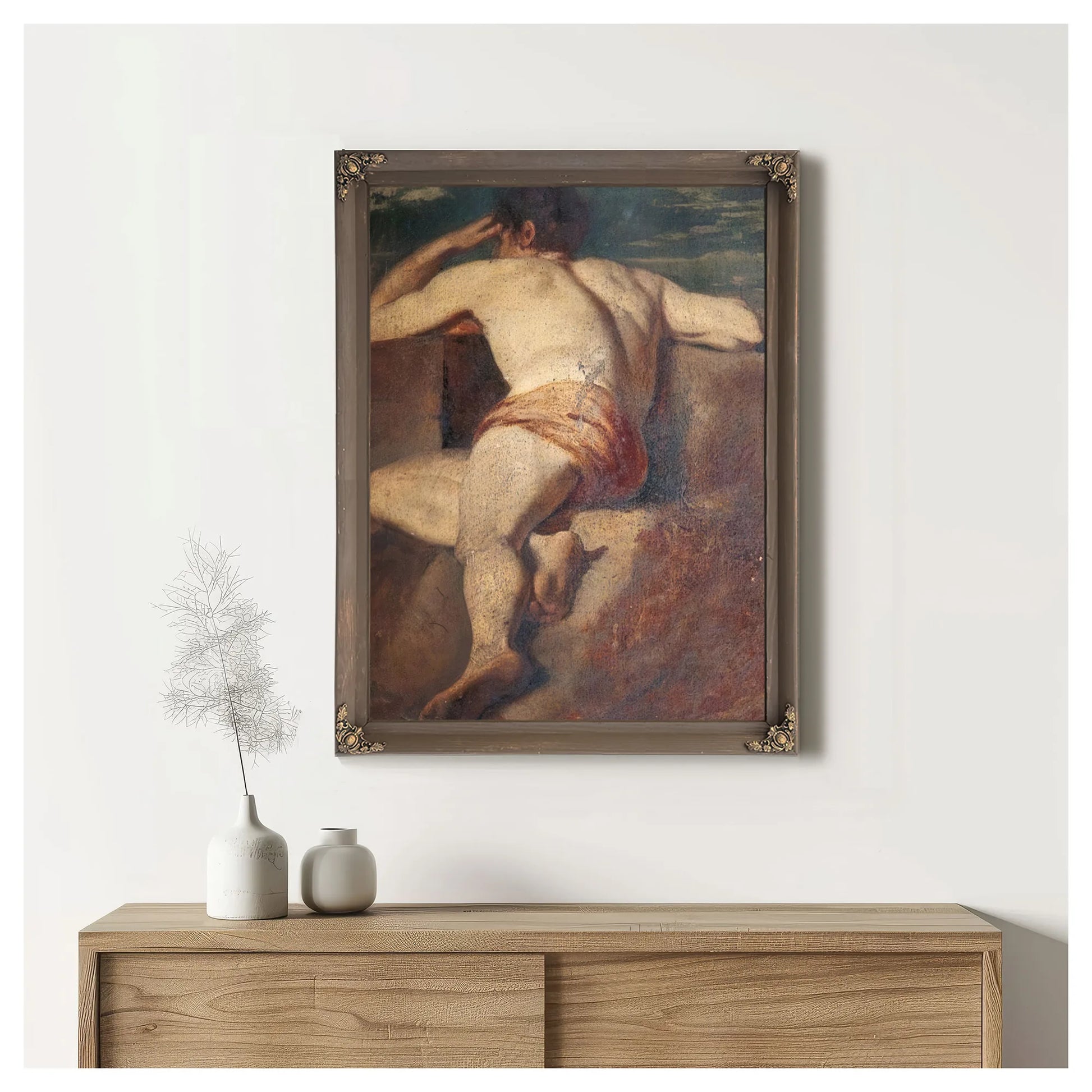 Male Nude 34 By William Etty Fine Art Print