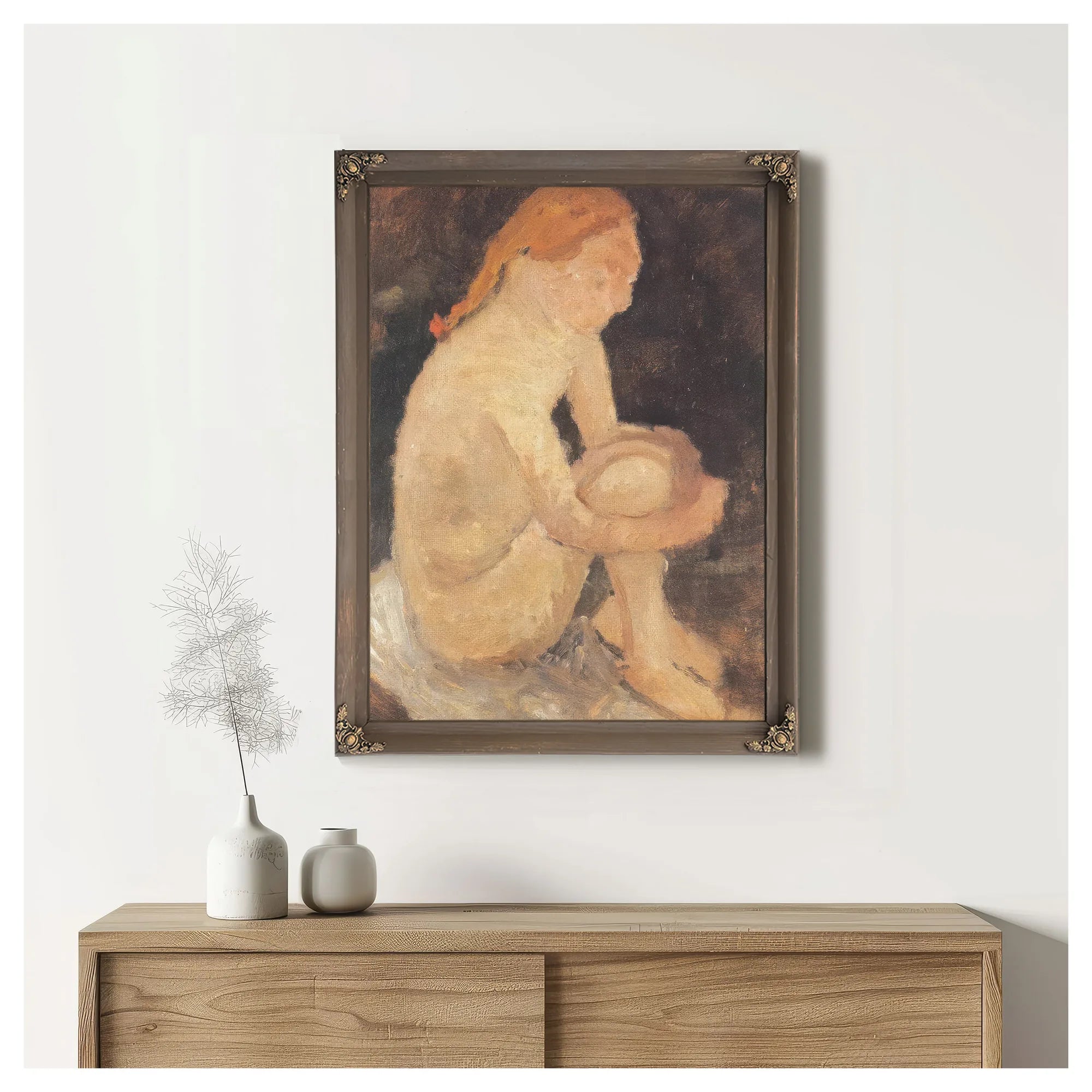 Seated Girl By Paula Modersohn Becker Fine Art Print