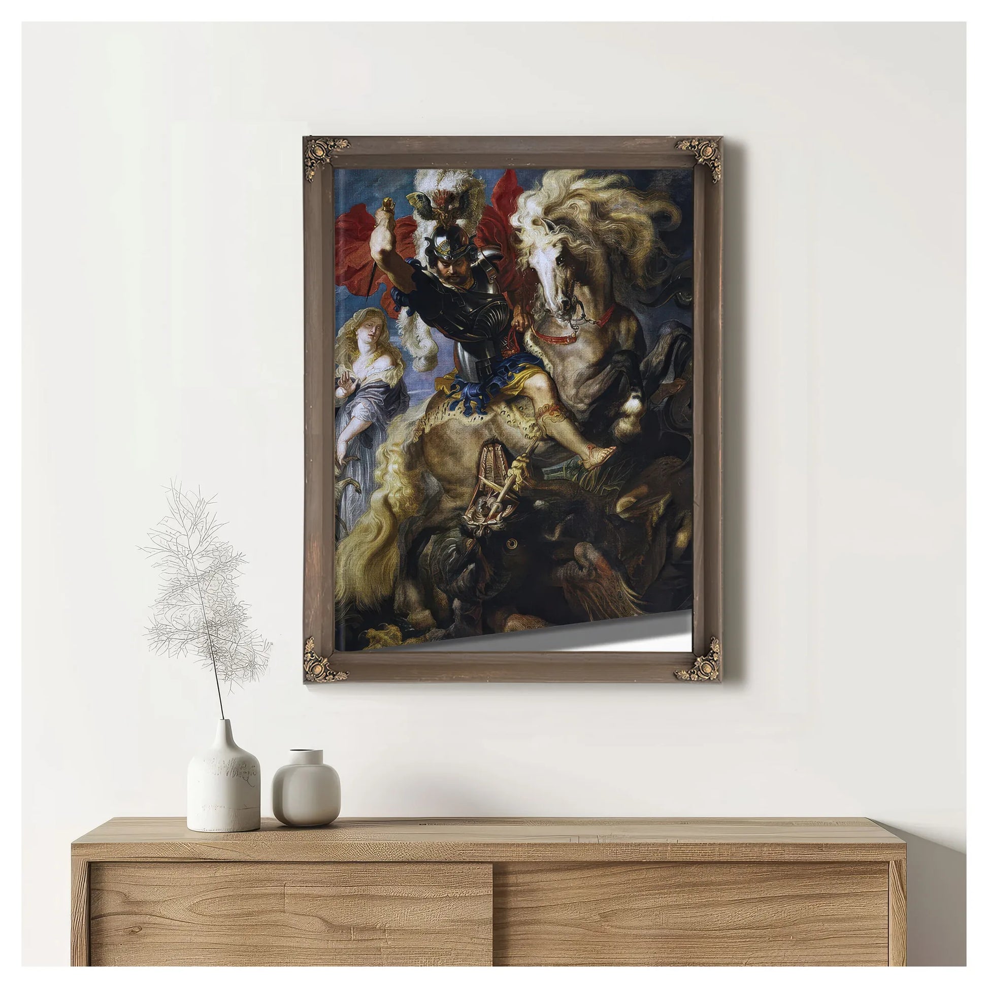 Peter Paul Rubens Saint George And The Dragon 1607 By Peter Paul Rubens Fine Art Print