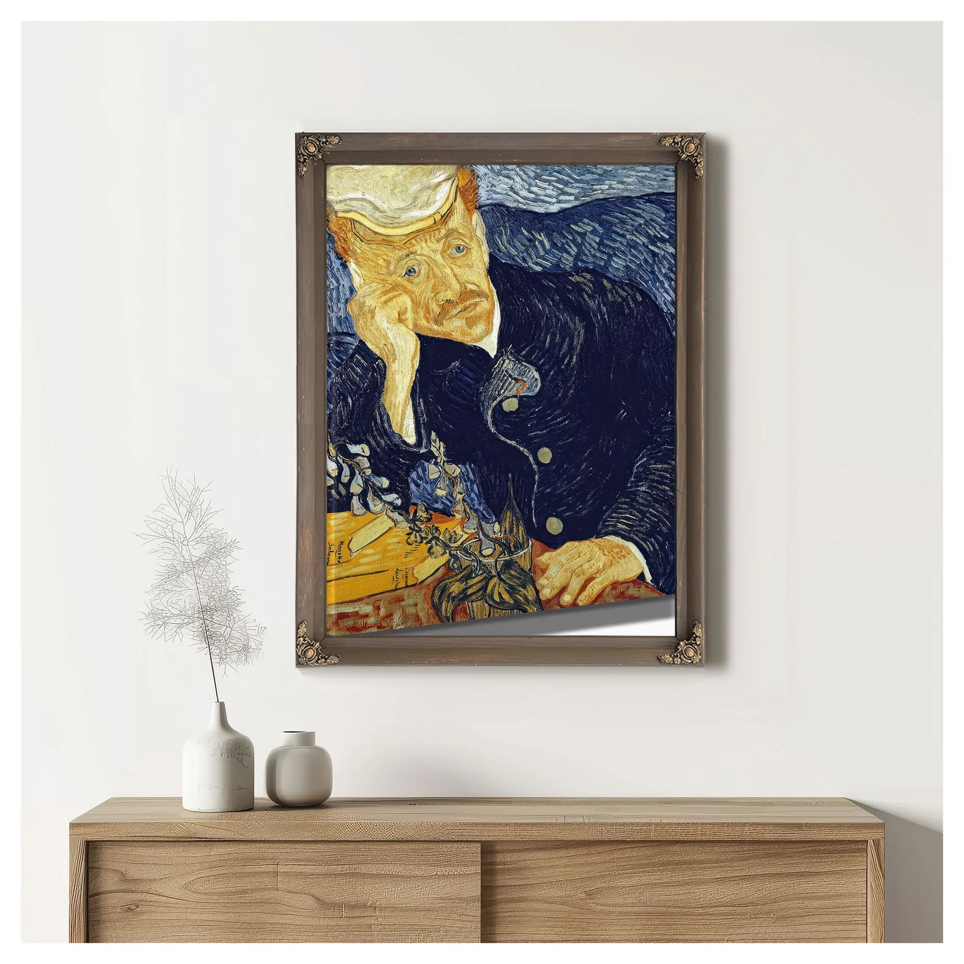 Portrait Of Dr. Gachet By Vincent Van Gogh Fine Art Print