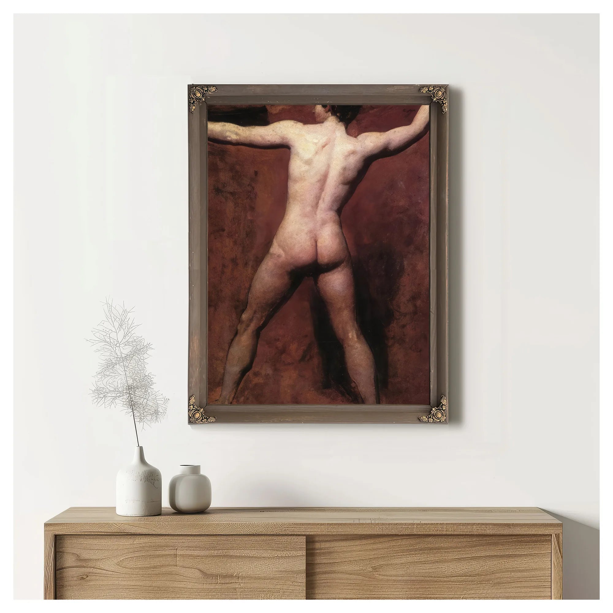 Academic Male Nude By William Etty Fine Art Print