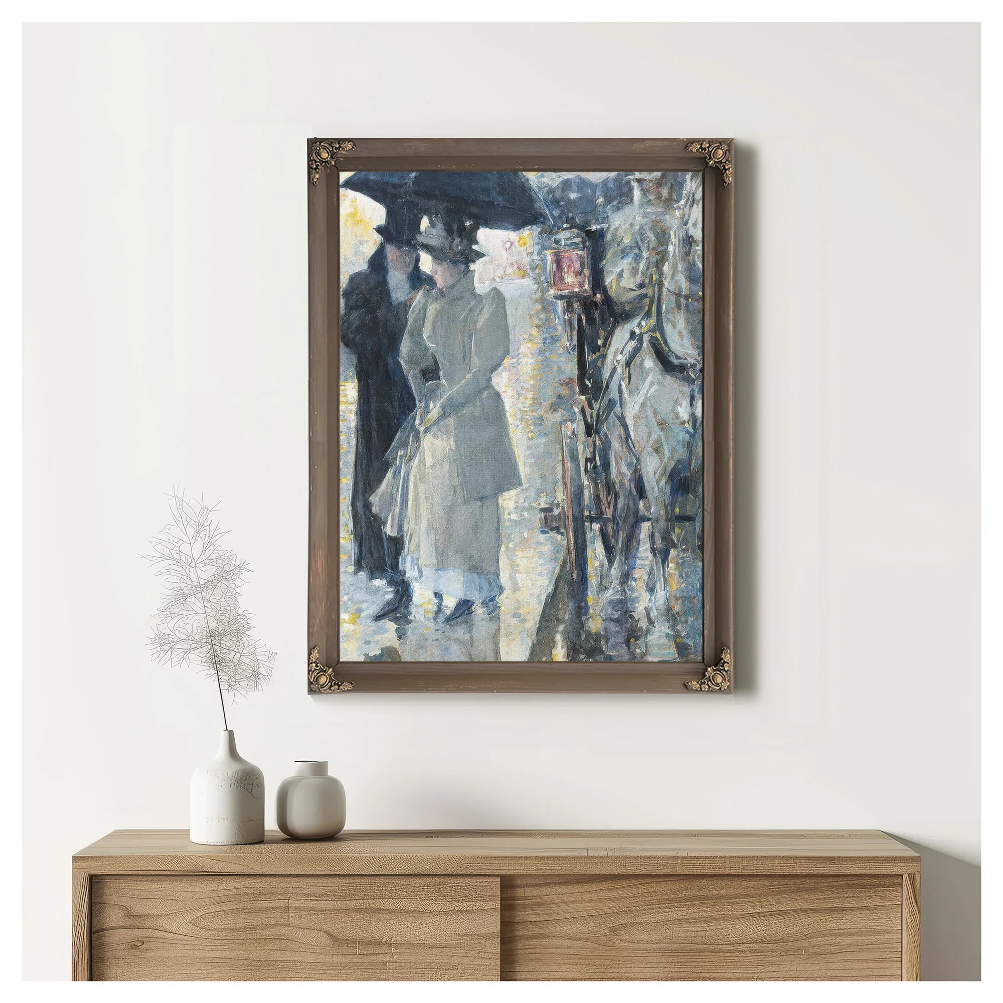 Rainy Day, New York By Childe Hassam Fine Art Print