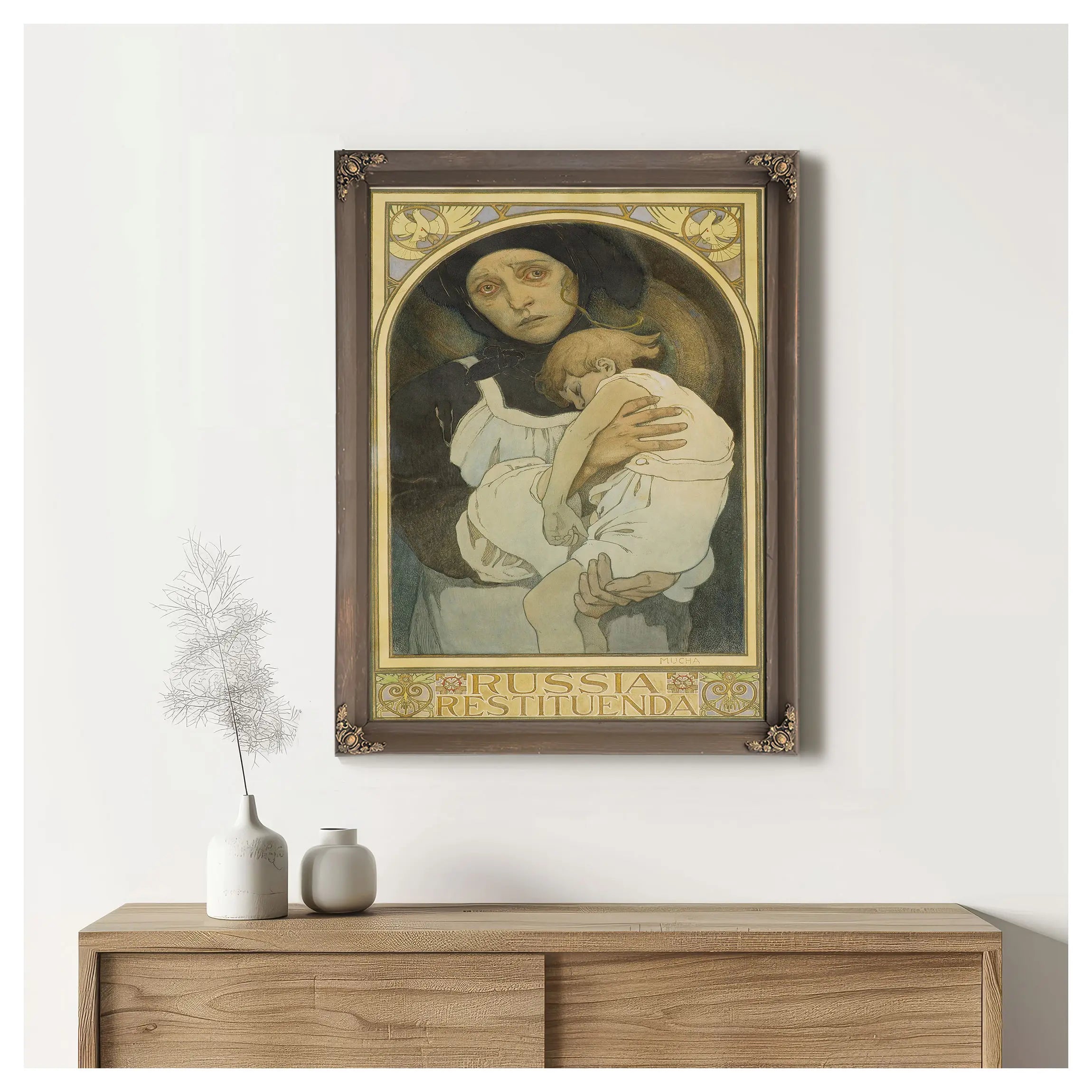 Study For Russia Restituenda Russia Must Recover by Alphonse Mucha