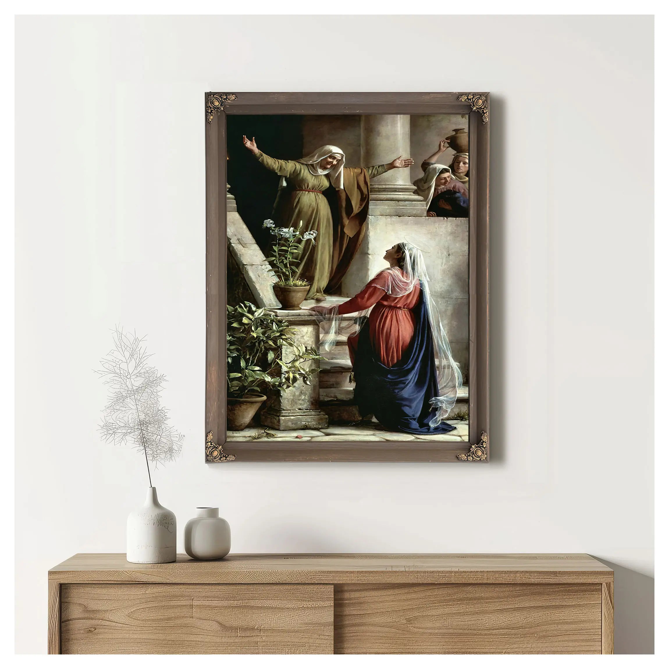 Mary And Elizabeth by Carl Bloch