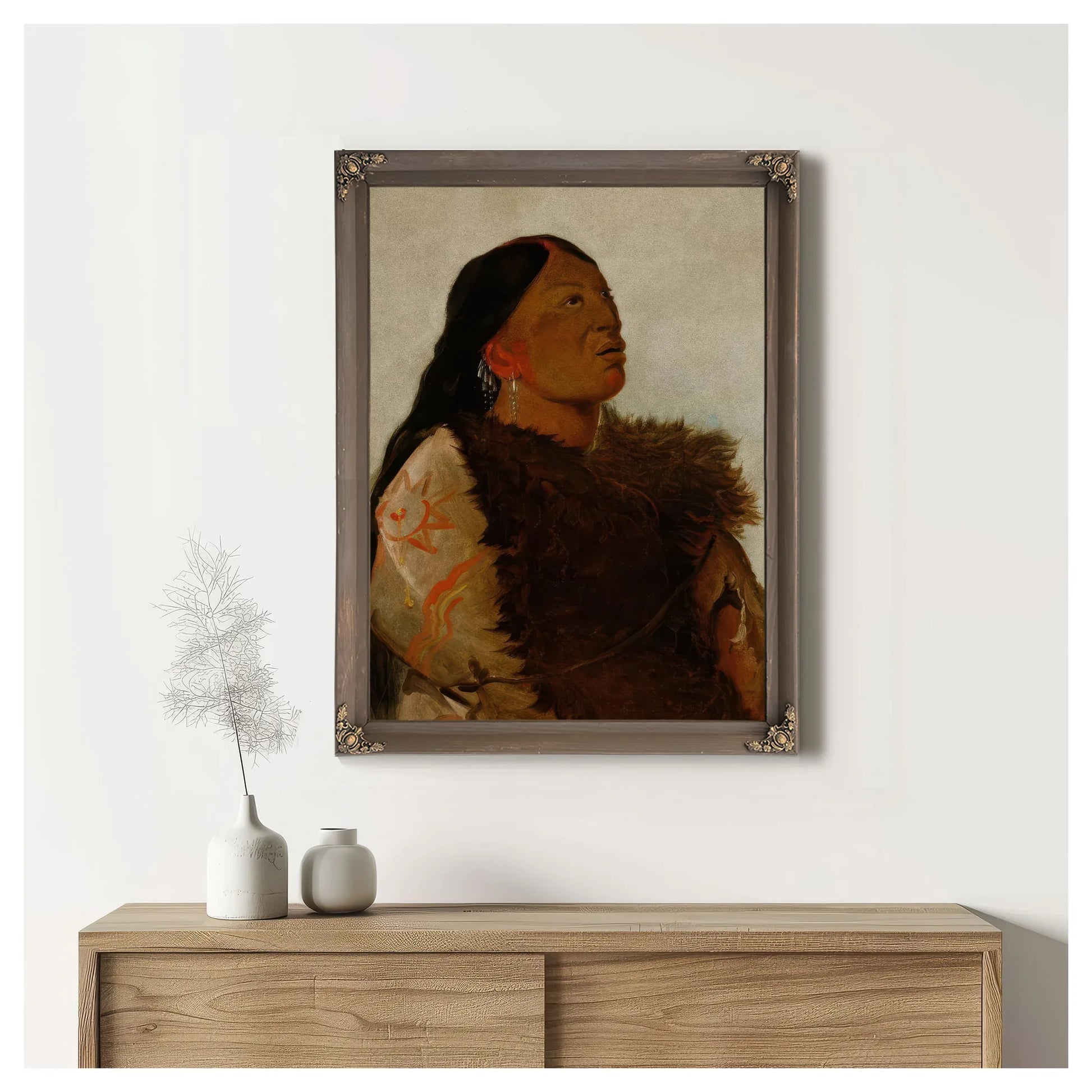 Wife Of The Six By George Catlin Fine Art Print